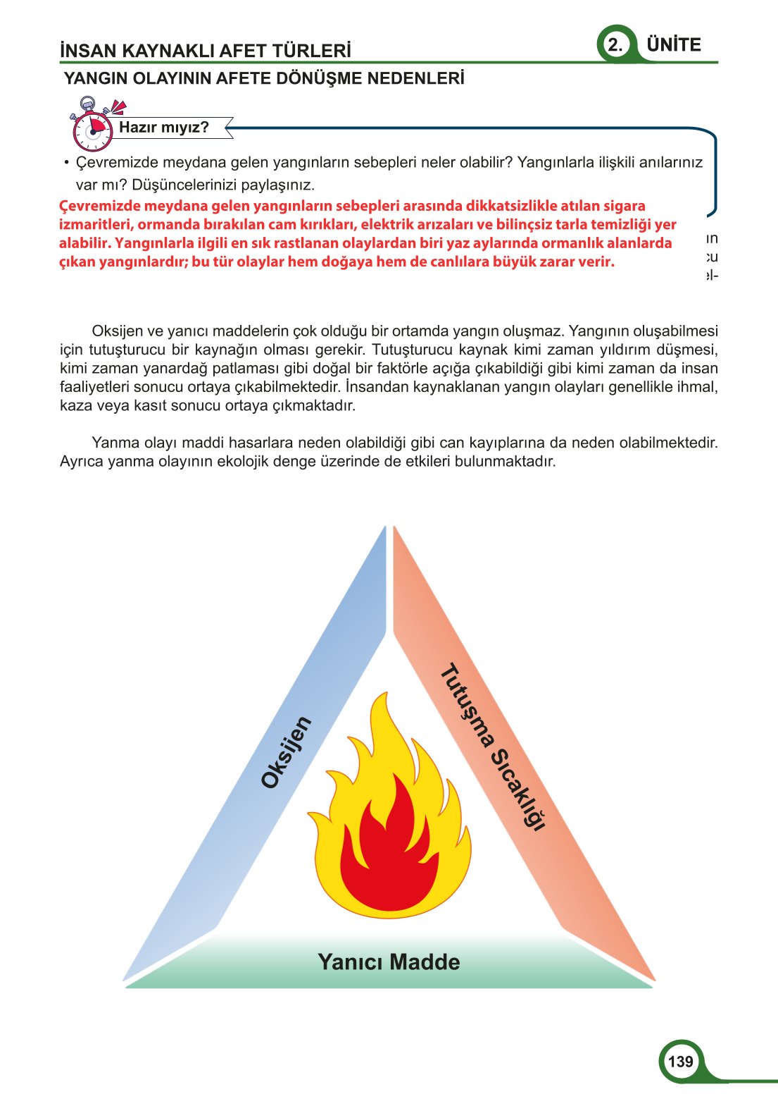 5-6-7. Sınıf Meb Yayınları Afet Bilinci Ders Kitabı 2. Kitap Sayfa 139 Cevapları