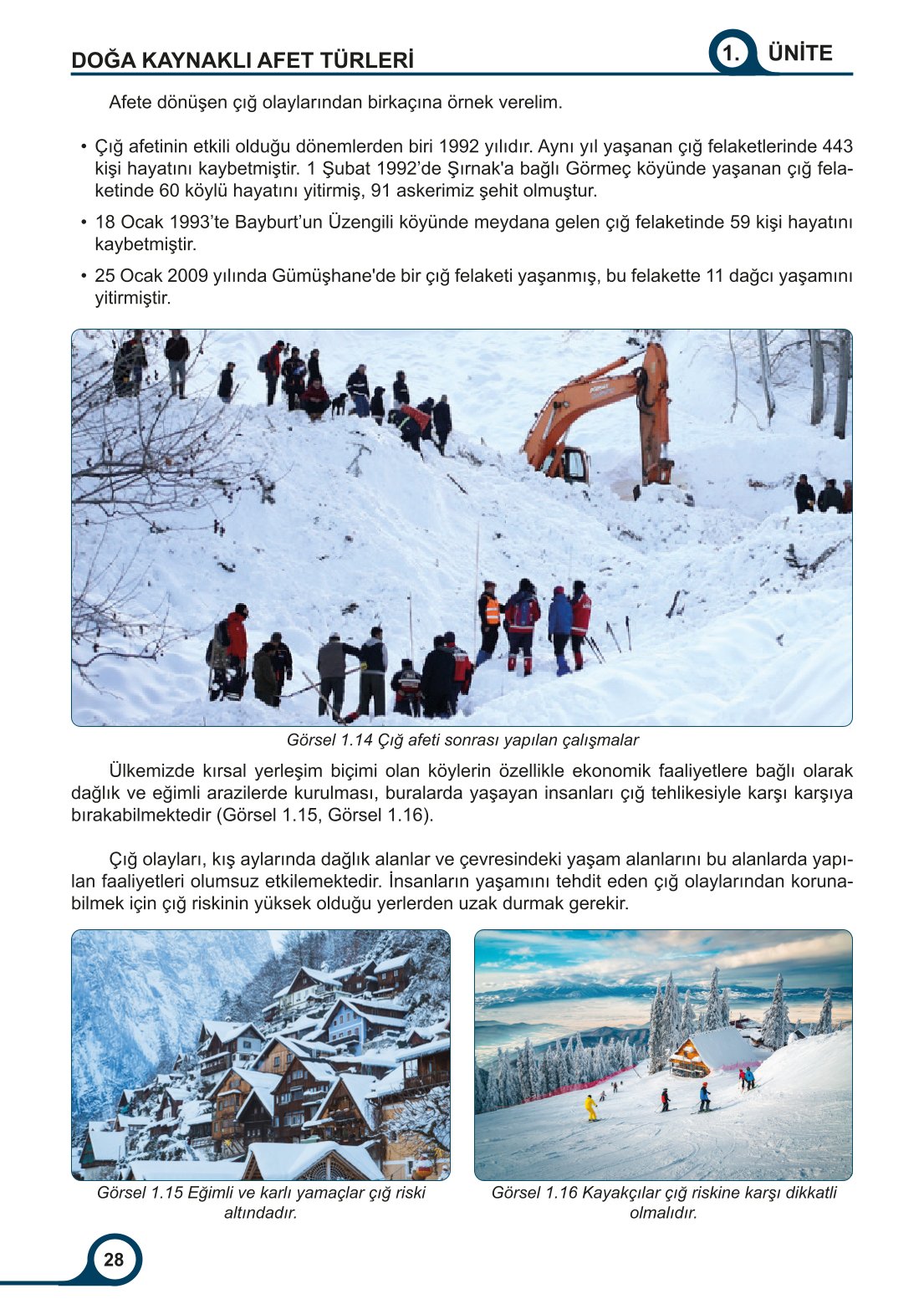 5-6-7. Sınıf Meb Yayınları Afet Bilinci Ders Kitabı 2. Kitap Sayfa 28 Cevapları