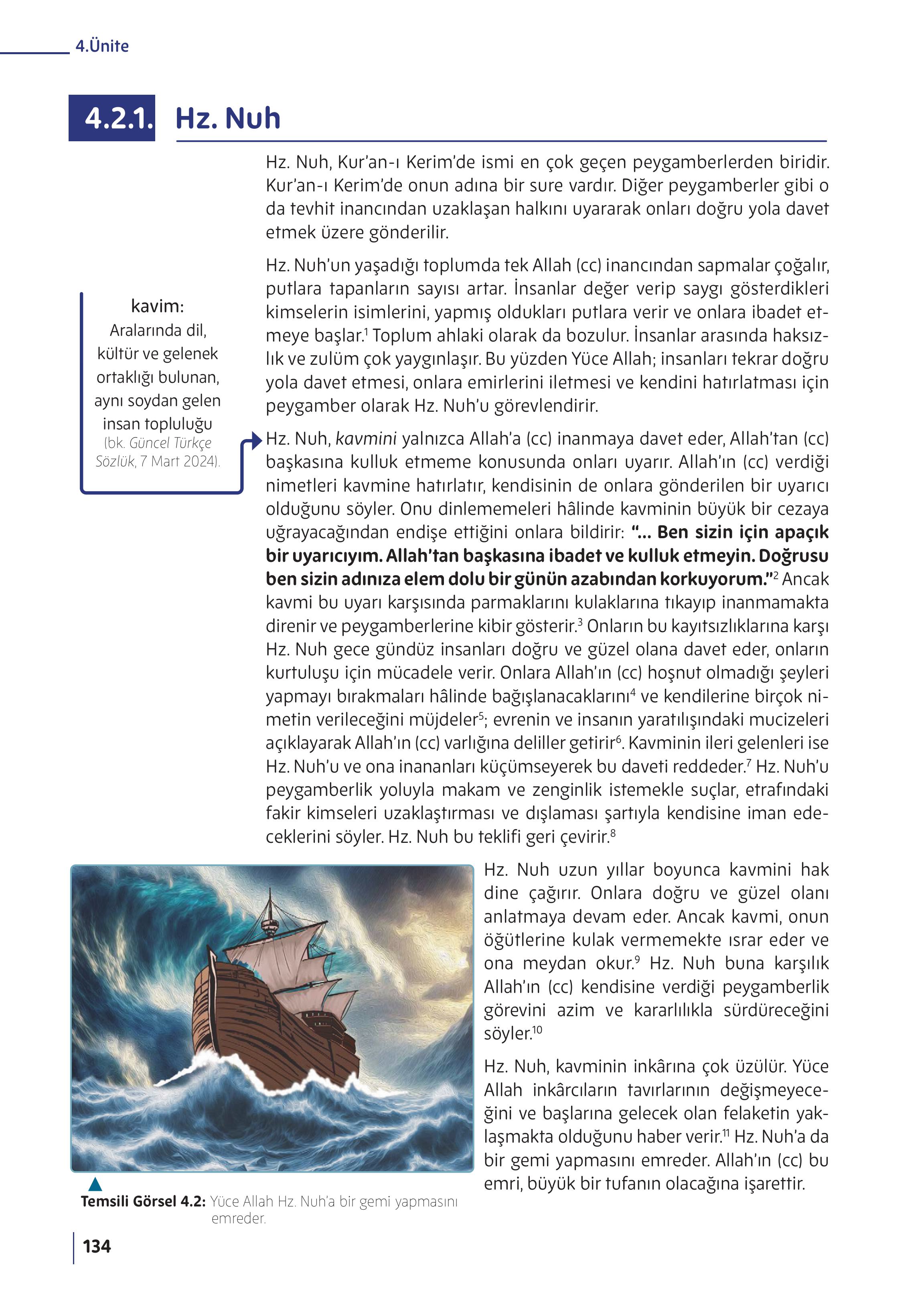 5. Sınıf Meb Yayınları Din Kültürü Ve Ahlak Bilgisi Ders Kitabı Sayfa 134 Cevapları