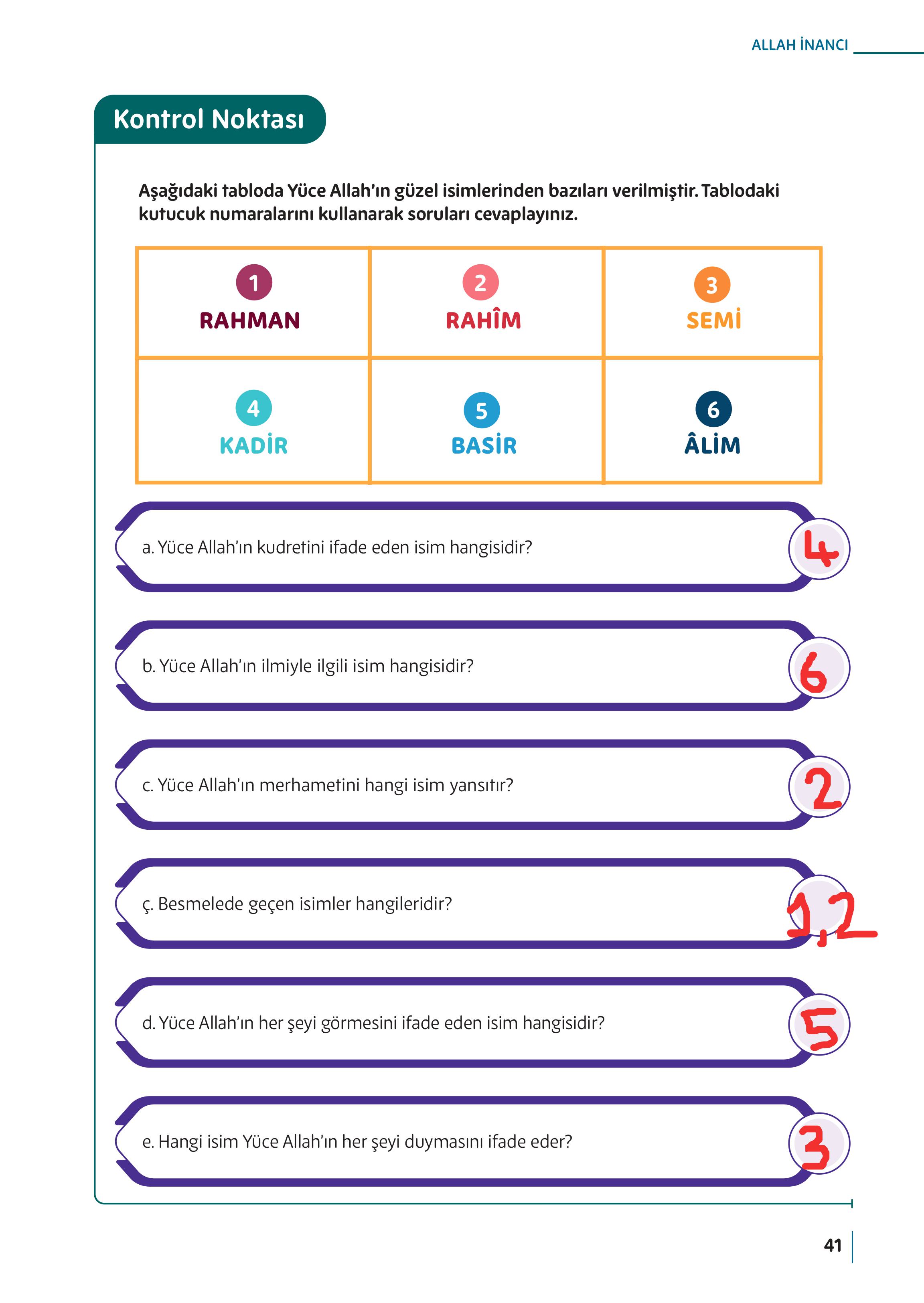 5. Sınıf Meb Yayınları Din Kültürü Ve Ahlak Bilgisi Ders Kitabı Sayfa 41 Cevapları 5. Sınıf Meb Yayınları Din Kültürü Ve Ahlak Bilgisi Ders Kitabı Sayfa 41 Cevapları