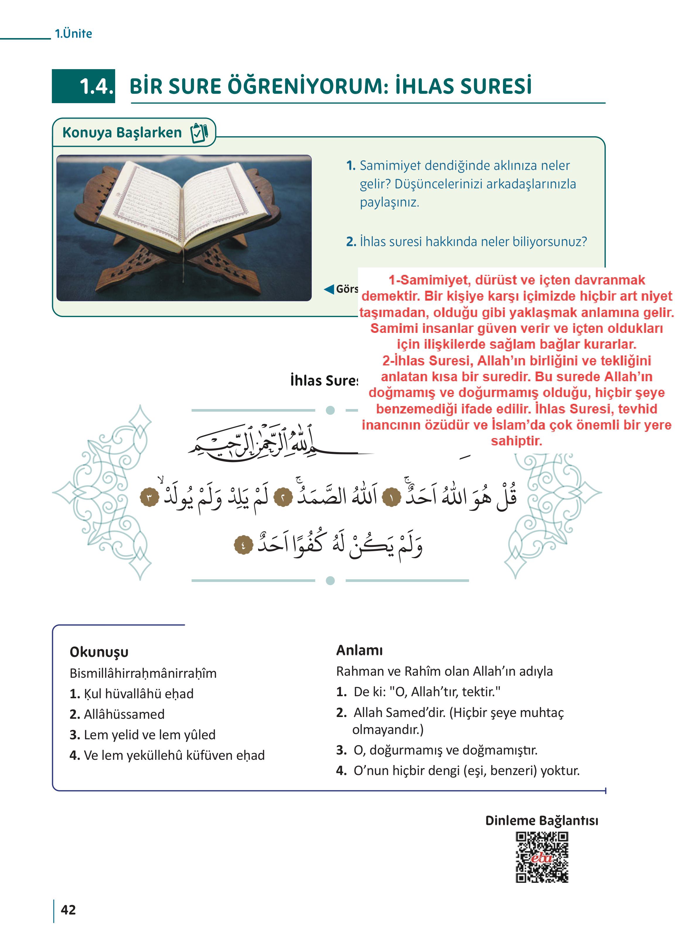 5. Sınıf Meb Yayınları Din Kültürü Ve Ahlak Bilgisi Ders Kitabı Sayfa 42 Cevapları 5. Sınıf Meb Yayınları Din Kültürü Ve Ahlak Bilgisi Ders Kitabı Sayfa 42 Cevapları