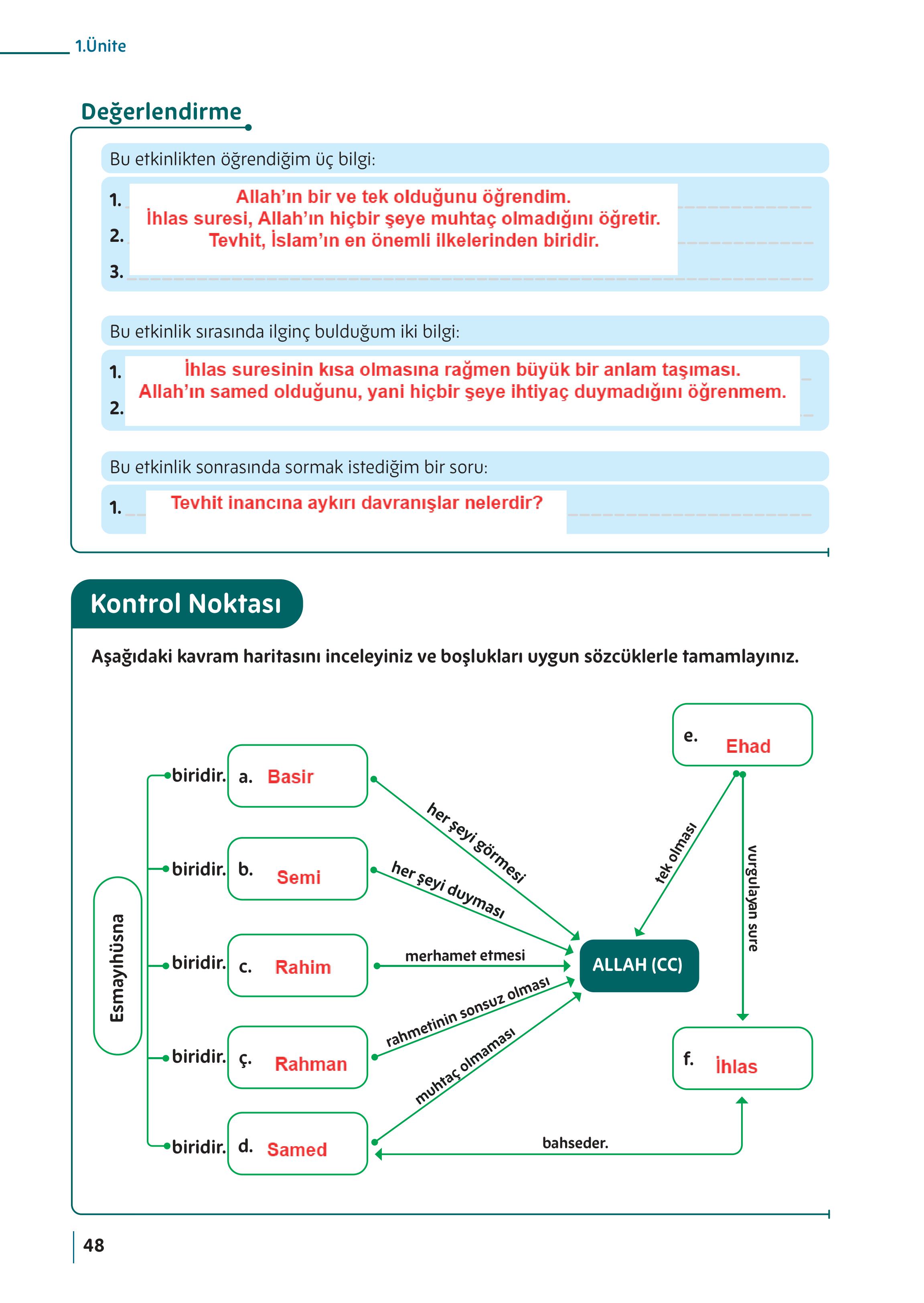 5. Sınıf Meb Yayınları Din Kültürü Ve Ahlak Bilgisi Ders Kitabı Sayfa 48 Cevapları 5. Sınıf Meb Yayınları Din Kültürü Ve Ahlak Bilgisi Ders Kitabı Sayfa 48 Cevapları