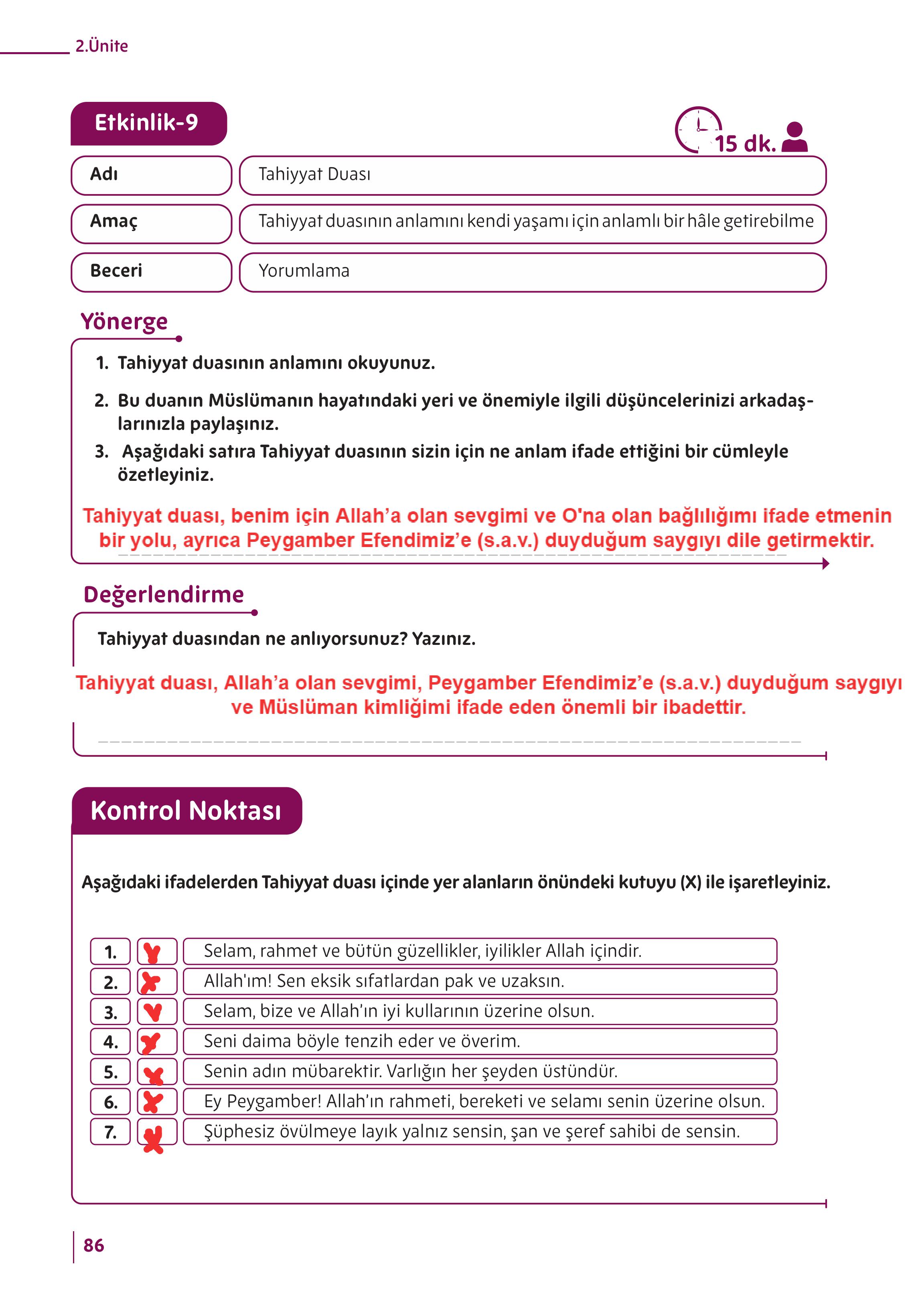 5. Sınıf Meb Yayınları Din Kültürü Ve Ahlak Bilgisi Ders Kitabı Sayfa 86 Cevapları 5. Sınıf Meb Yayınları Din Kültürü Ve Ahlak Bilgisi Ders Kitabı Sayfa 86 Cevapları