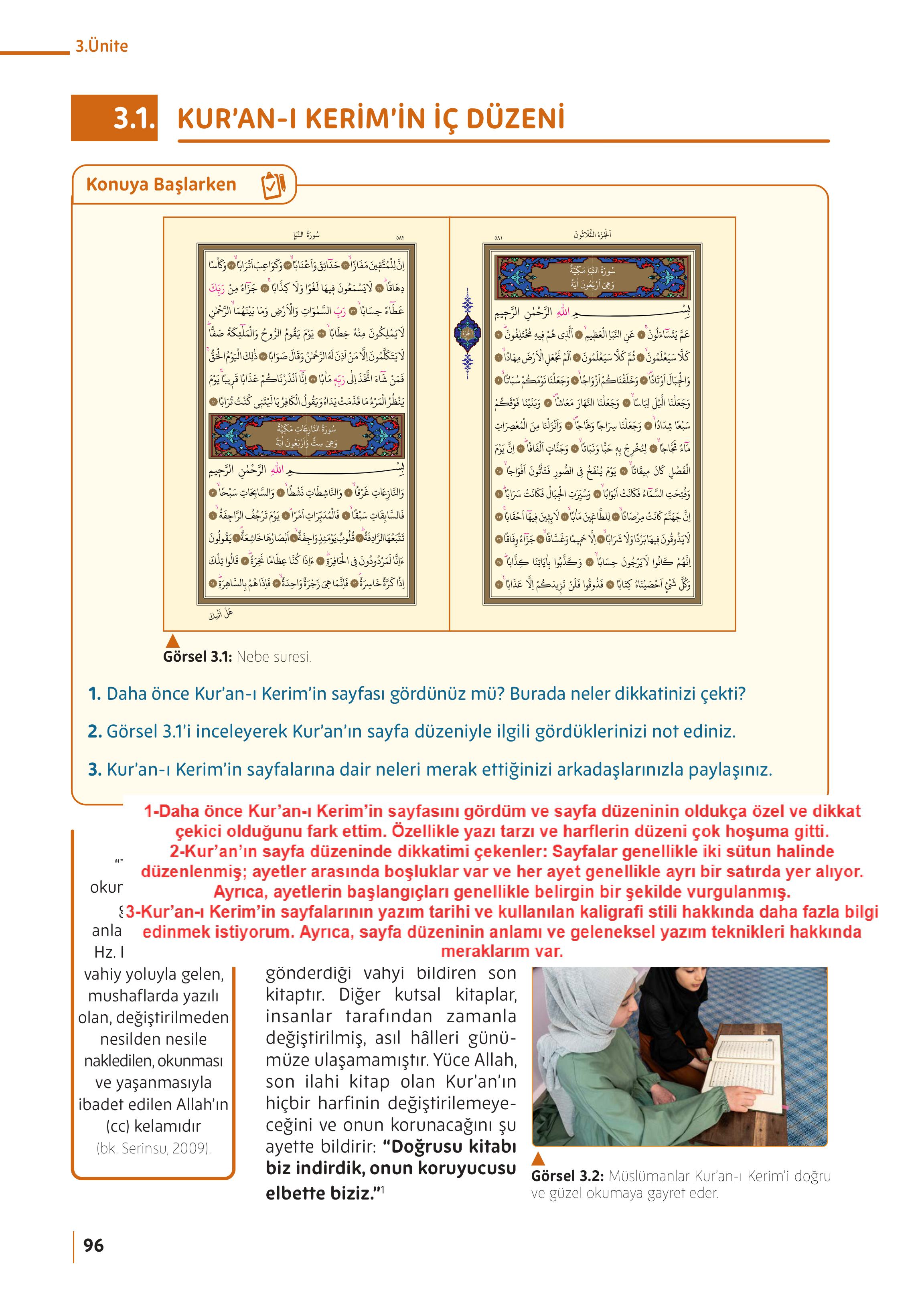 5. Sınıf Meb Yayınları Din Kültürü Ve Ahlak Bilgisi Ders Kitabı Sayfa 96 Cevapları 5. Sınıf Meb Yayınları Din Kültürü Ve Ahlak Bilgisi Ders Kitabı Sayfa 96 Cevapları