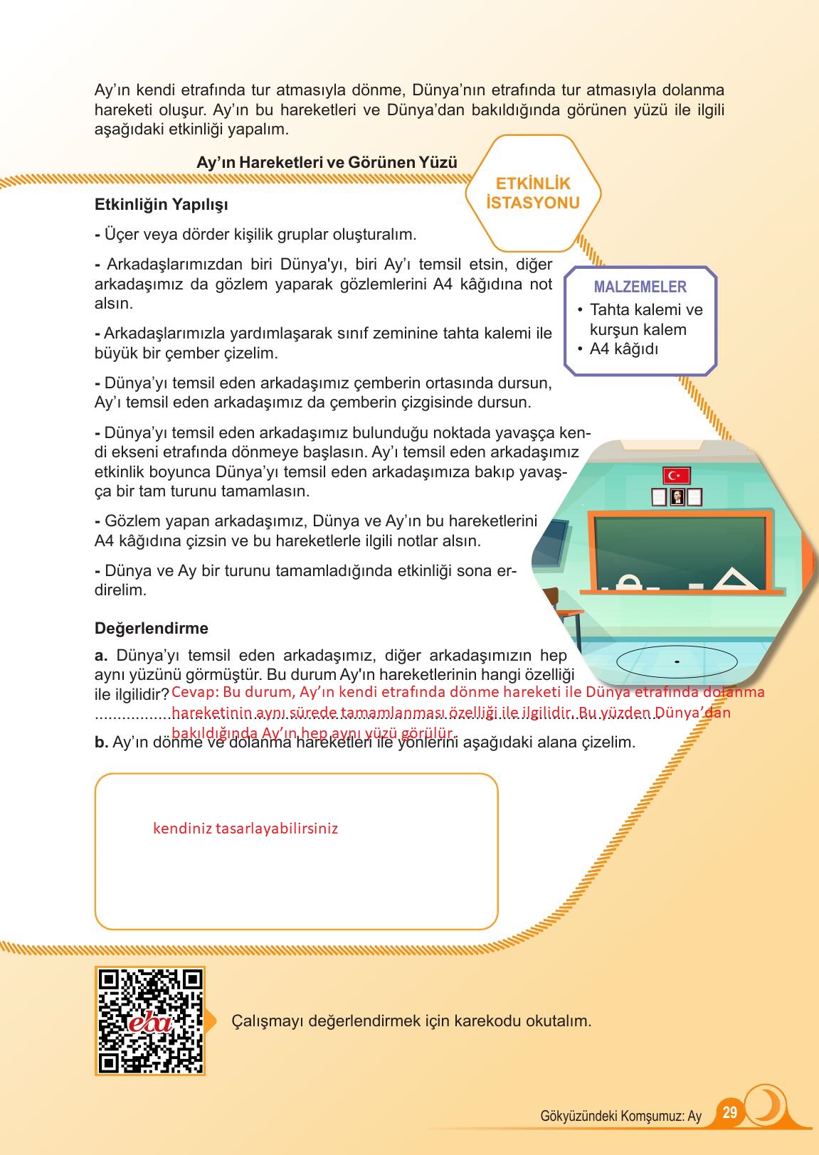 5. Sınıf Meb Yayınları Fen Bilimleri Ders Kitabı 1. Kitap Sayfa 29 Cevapları