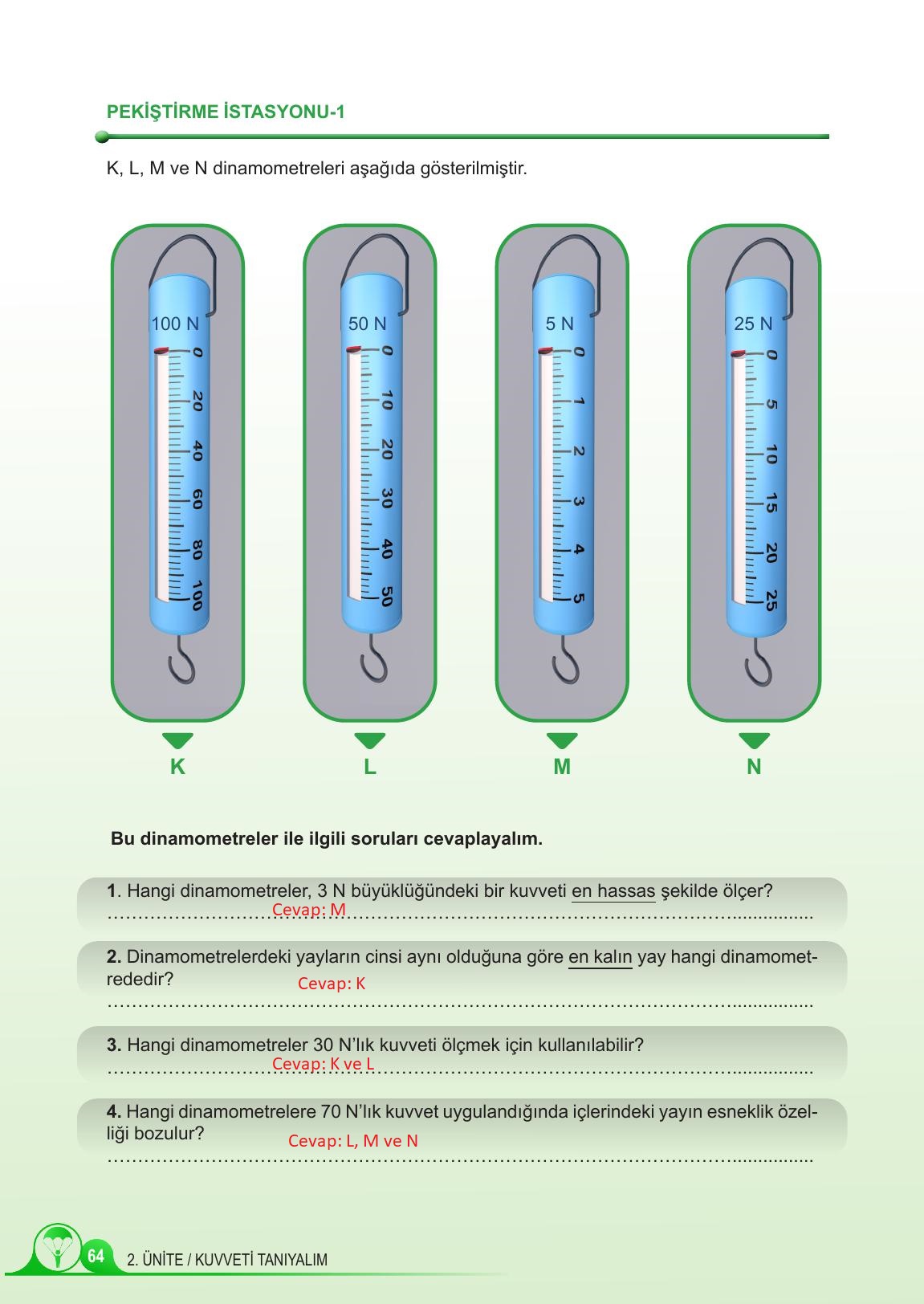 5. Sınıf Meb Yayınları Fen Bilimleri Ders Kitabı 1. Kitap Sayfa 64 Cevapları 5. Sınıf Meb Yayınları Fen Bilimleri Ders Kitabı 1. Kitap Sayfa 64 Cevapları