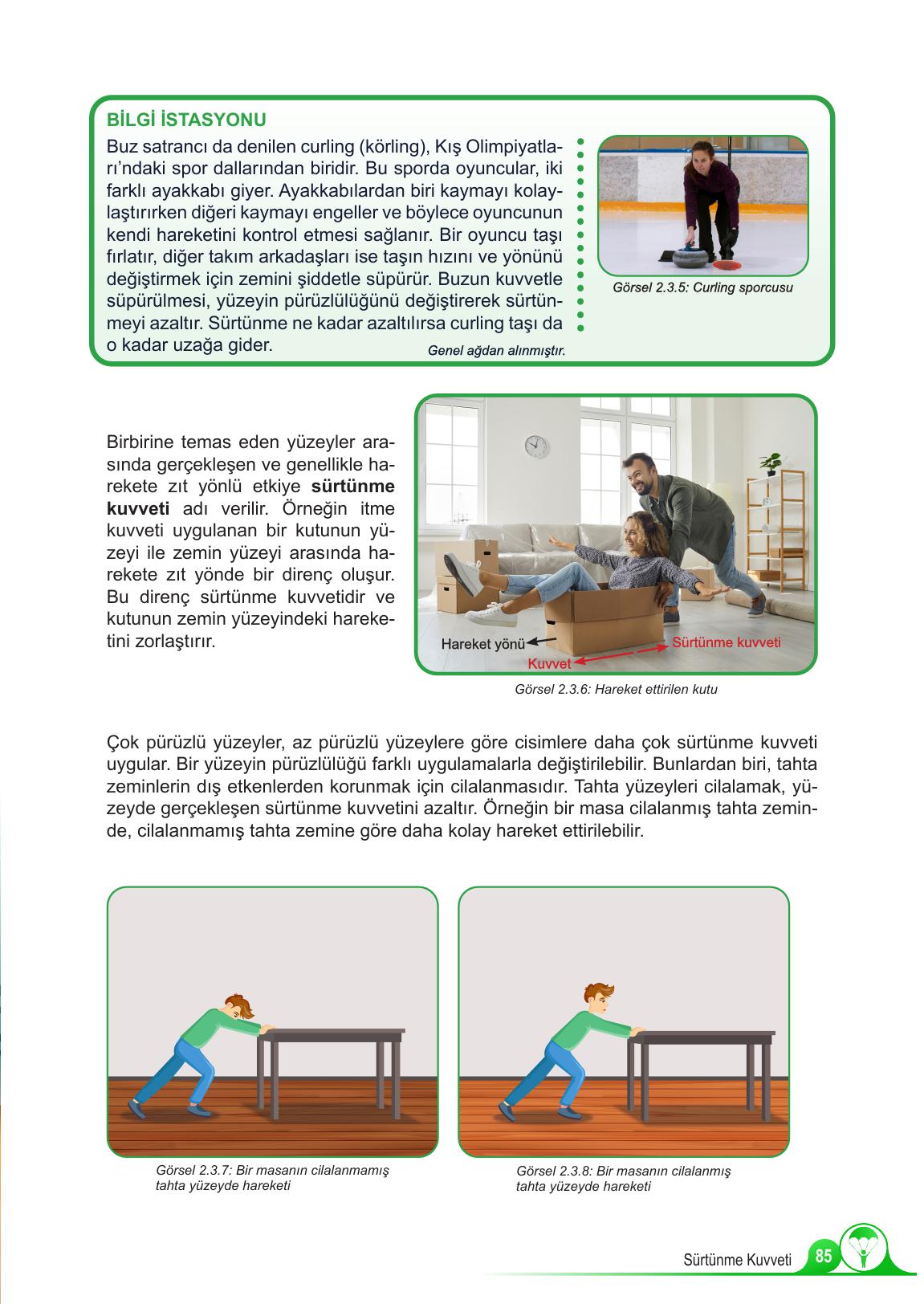 5. Sınıf Meb Yayınları Fen Bilimleri Ders Kitabı 1. Kitap Sayfa 85 Cevapları
