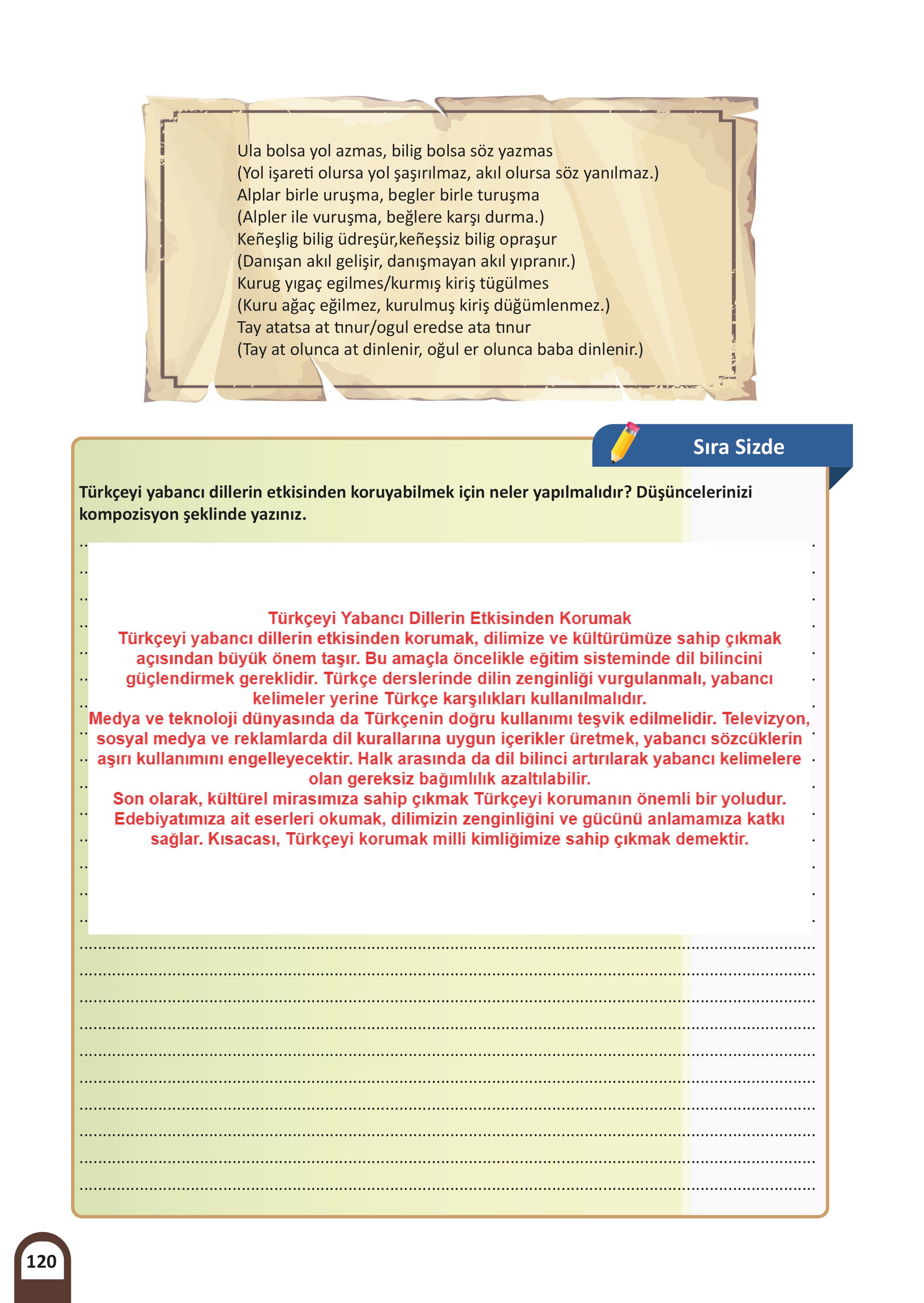 5. Sınıf Meb Yayınları Kültür Ve Medeniyetimize Yön Verenler Ders Kitabı 1. Kitap Sayfa 121 Cevapları