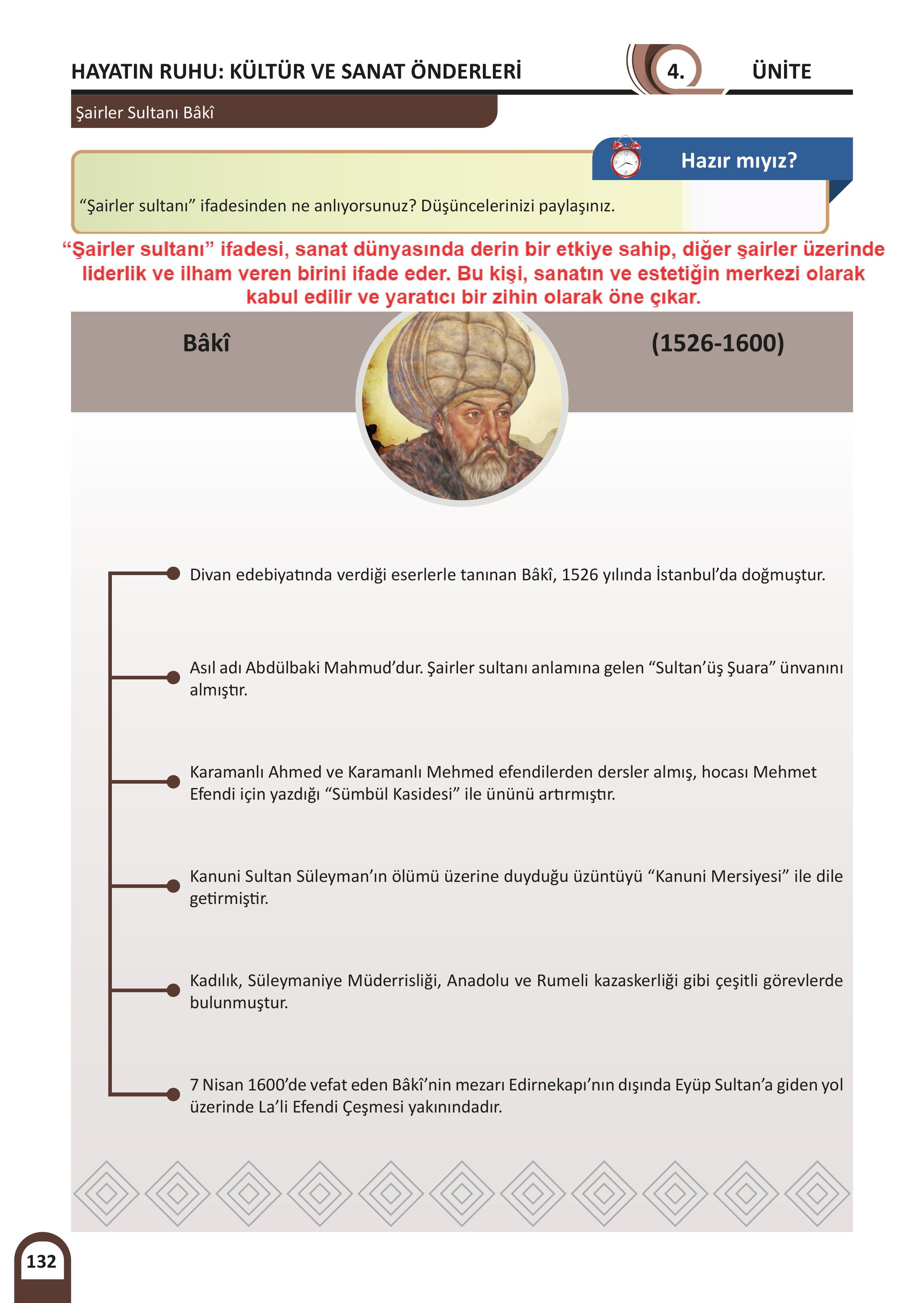 5. Sınıf Meb Yayınları Kültür Ve Medeniyetimize Yön Verenler Ders Kitabı 1. Kitap Sayfa 133 Cevapları