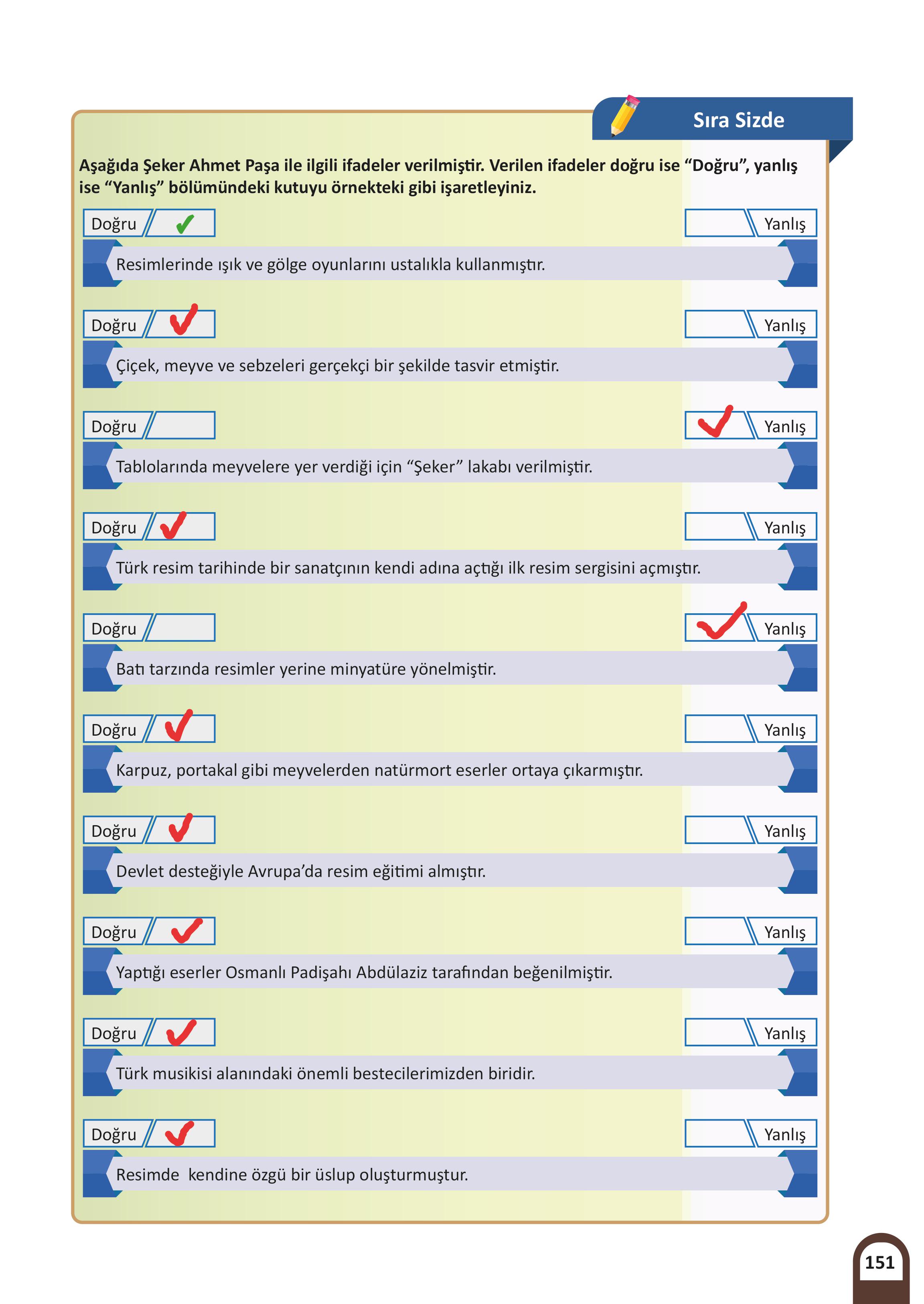 5. Sınıf Meb Yayınları Kültür Ve Medeniyetimize Yön Verenler Ders Kitabı 1. Kitap Sayfa 152 Cevapları