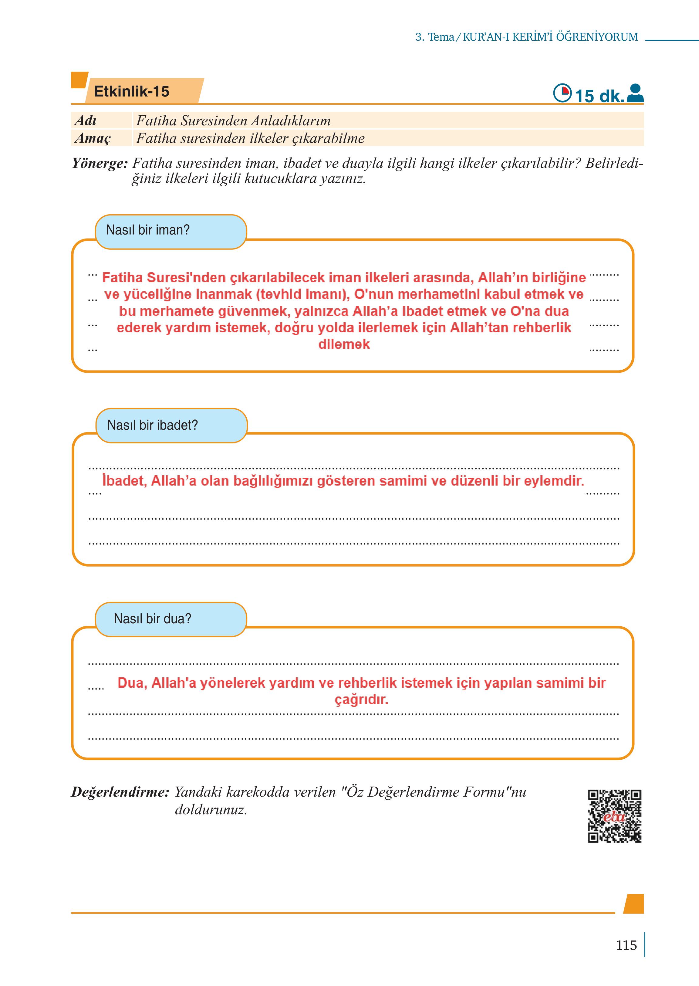 5. Sınıf Meb Yayınları Kuran-ı Kerim Ders Kitabı Sayfa 115 Cevapları 5. Sınıf Meb Yayınları Kuran-ı Kerim Ders Kitabı Sayfa 115 Cevapları