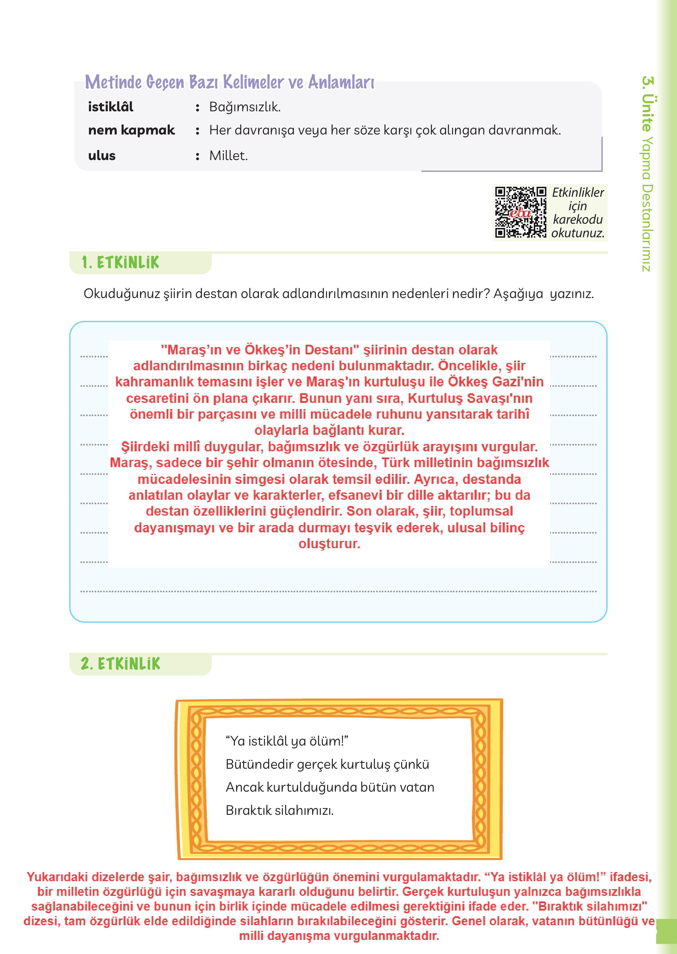 5. Sınıf Meb Yayınları Masal Ve Destanlarımız Ders Kitabı Sayfa 144 Cevapları 5. Sınıf Meb Yayınları Masal Ve Destanlarımız Ders Kitabı Sayfa 144 Cevapları