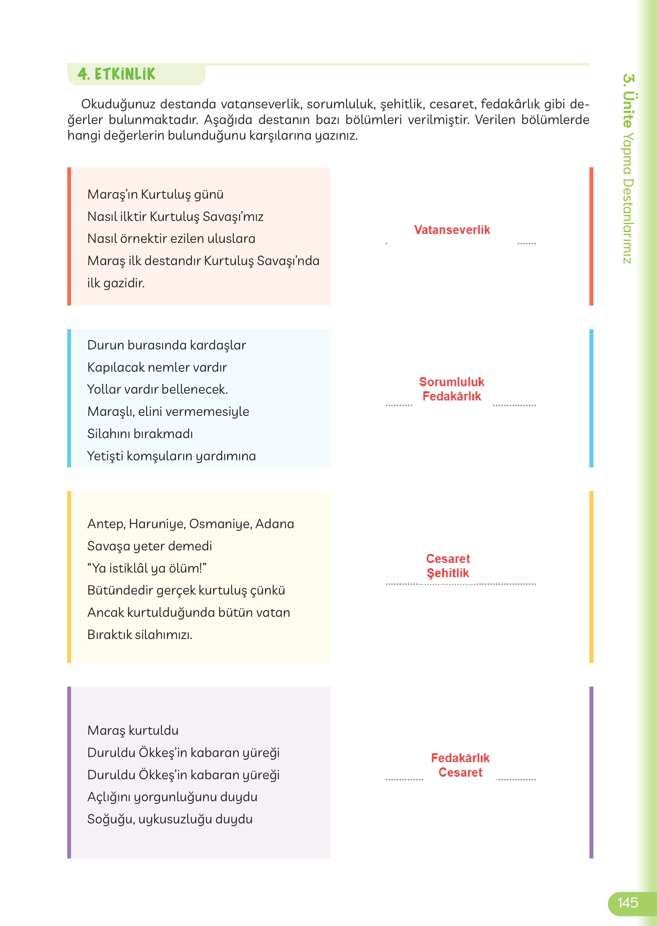 5. Sınıf Meb Yayınları Masal Ve Destanlarımız Ders Kitabı Sayfa 146 Cevapları 5. Sınıf Meb Yayınları Masal Ve Destanlarımız Ders Kitabı Sayfa 146 Cevapları