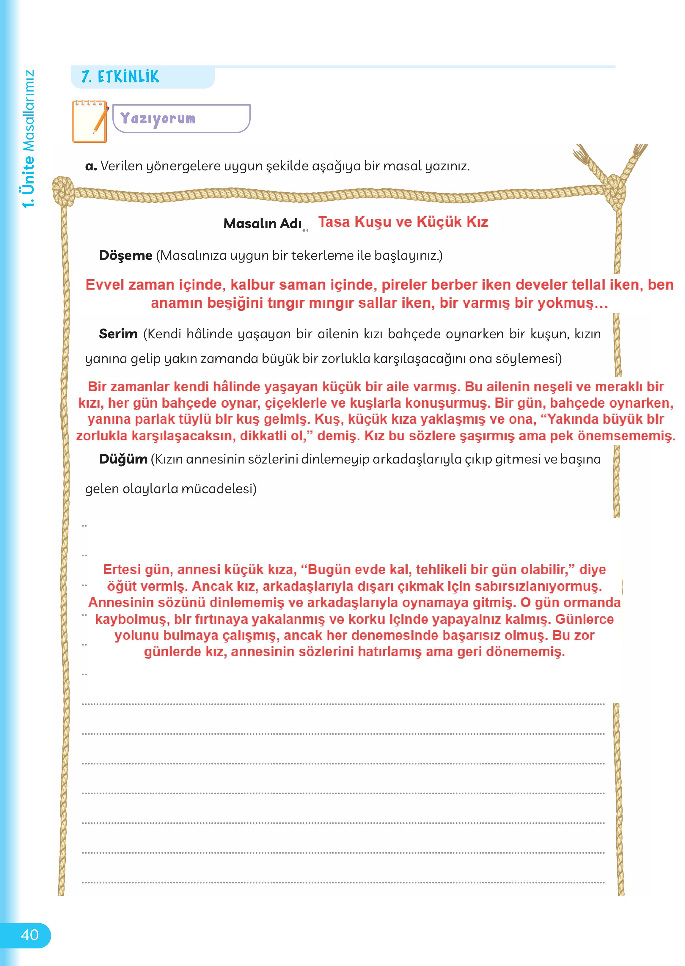 5. Sınıf Meb Yayınları Masal Ve Destanlarımız Ders Kitabı Sayfa 41 Cevapları 5. Sınıf Meb Yayınları Masal Ve Destanlarımız Ders Kitabı Sayfa 41 Cevapları