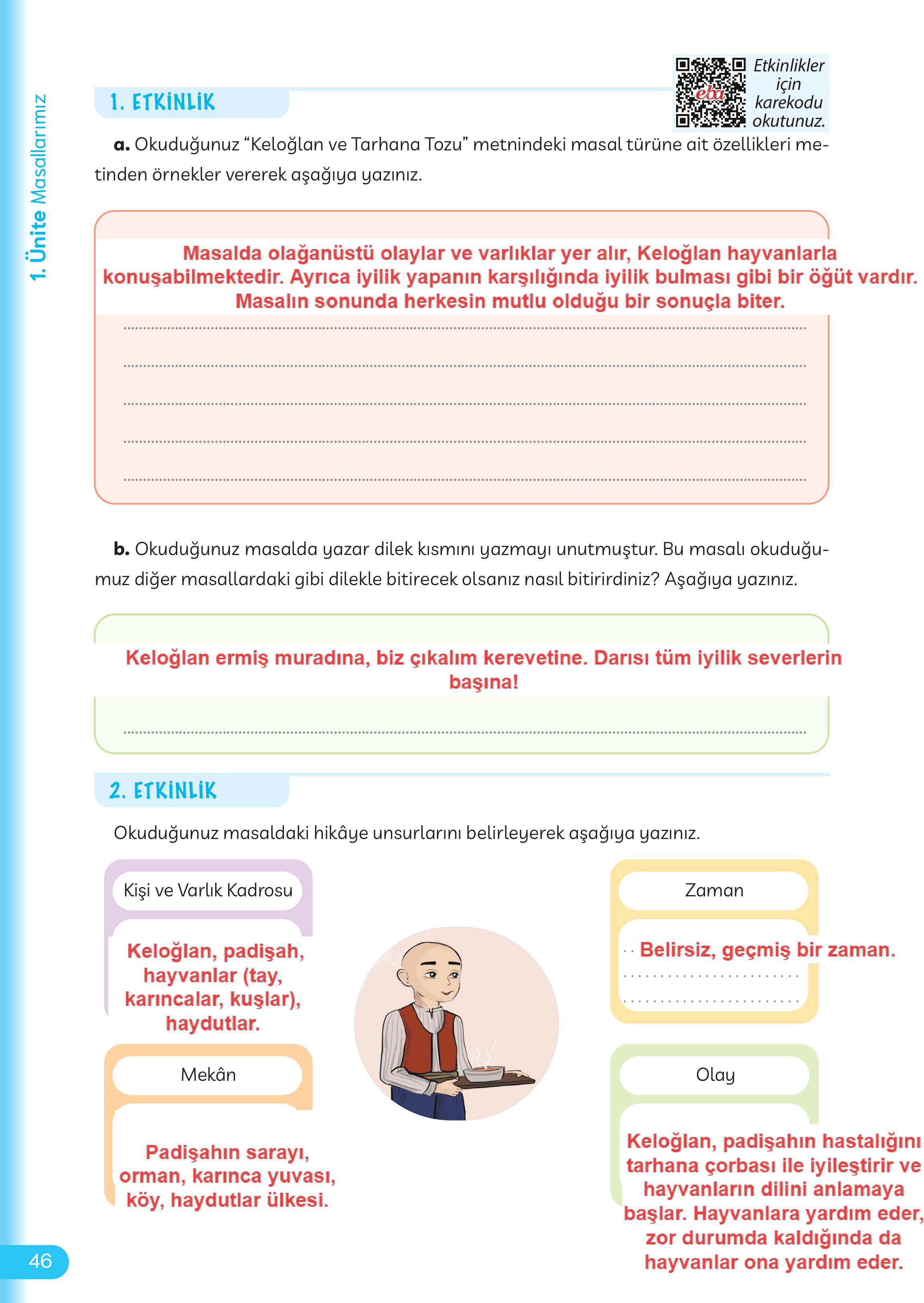 5. Sınıf Meb Yayınları Masal Ve Destanlarımız Ders Kitabı Sayfa 47 Cevapları