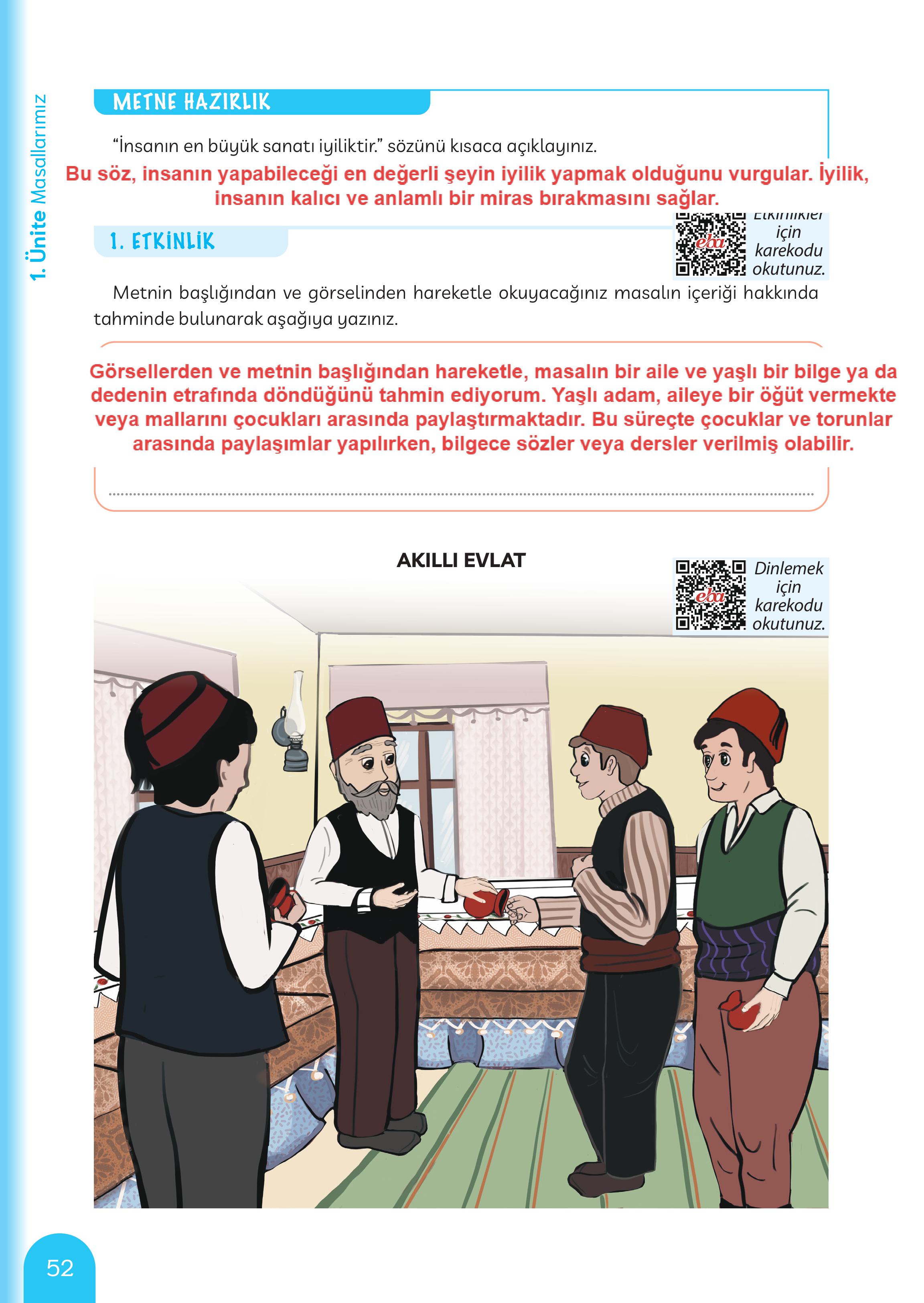 5. Sınıf Meb Yayınları Masal Ve Destanlarımız Ders Kitabı Sayfa 53 Cevapları 5. Sınıf Meb Yayınları Masal Ve Destanlarımız Ders Kitabı Sayfa 53 Cevapları