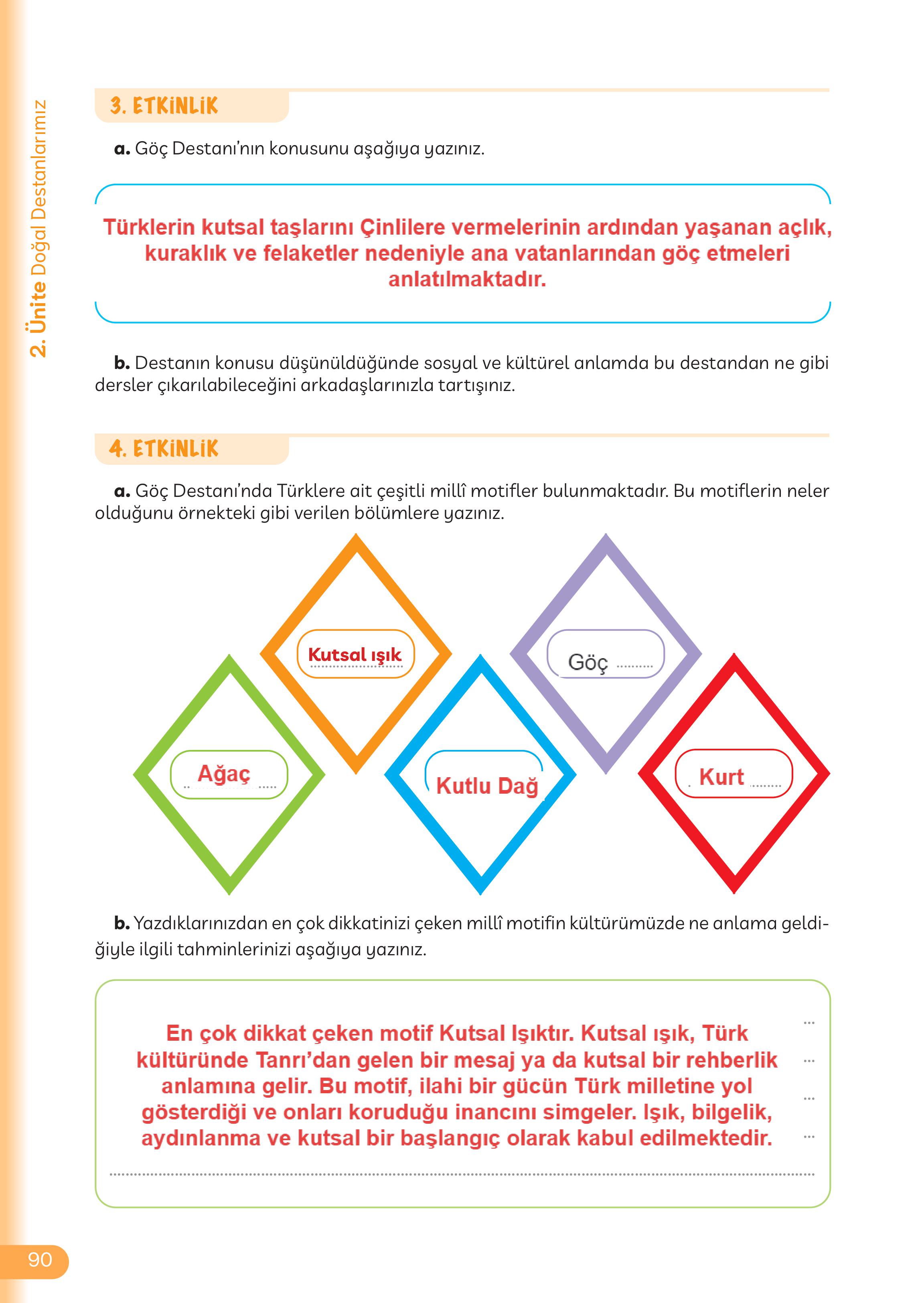 5. Sınıf Meb Yayınları Masal Ve Destanlarımız Ders Kitabı Sayfa 91 Cevapları 5. Sınıf Meb Yayınları Masal Ve Destanlarımız Ders Kitabı Sayfa 91 Cevapları