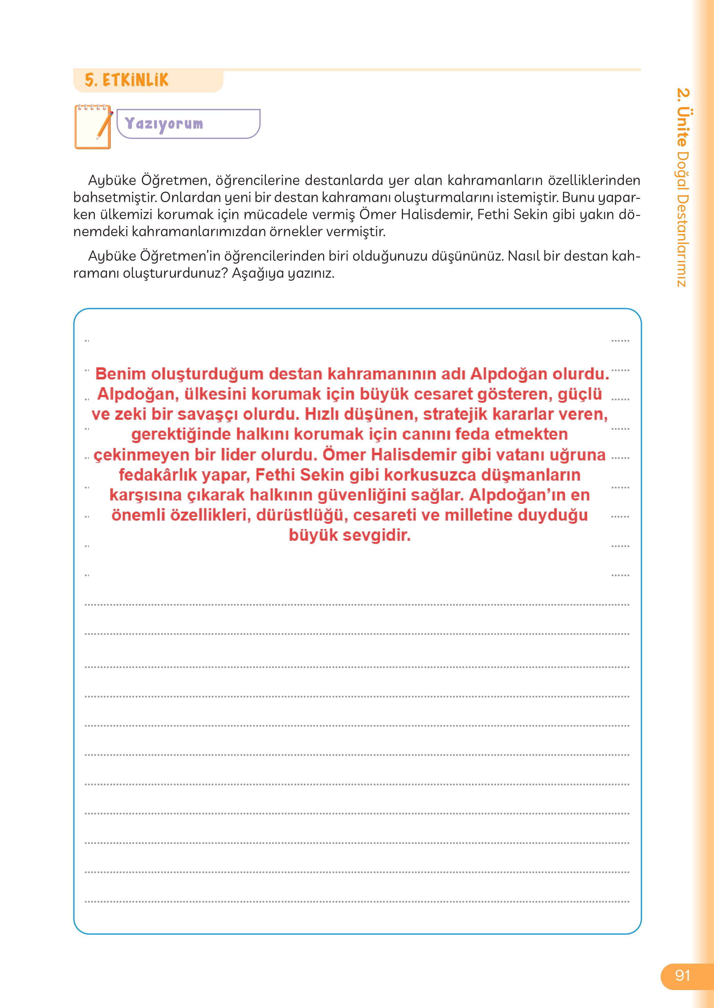 5. Sınıf Meb Yayınları Masal Ve Destanlarımız Ders Kitabı Sayfa 92 Cevapları 5. Sınıf Meb Yayınları Masal Ve Destanlarımız Ders Kitabı Sayfa 92 Cevapları
