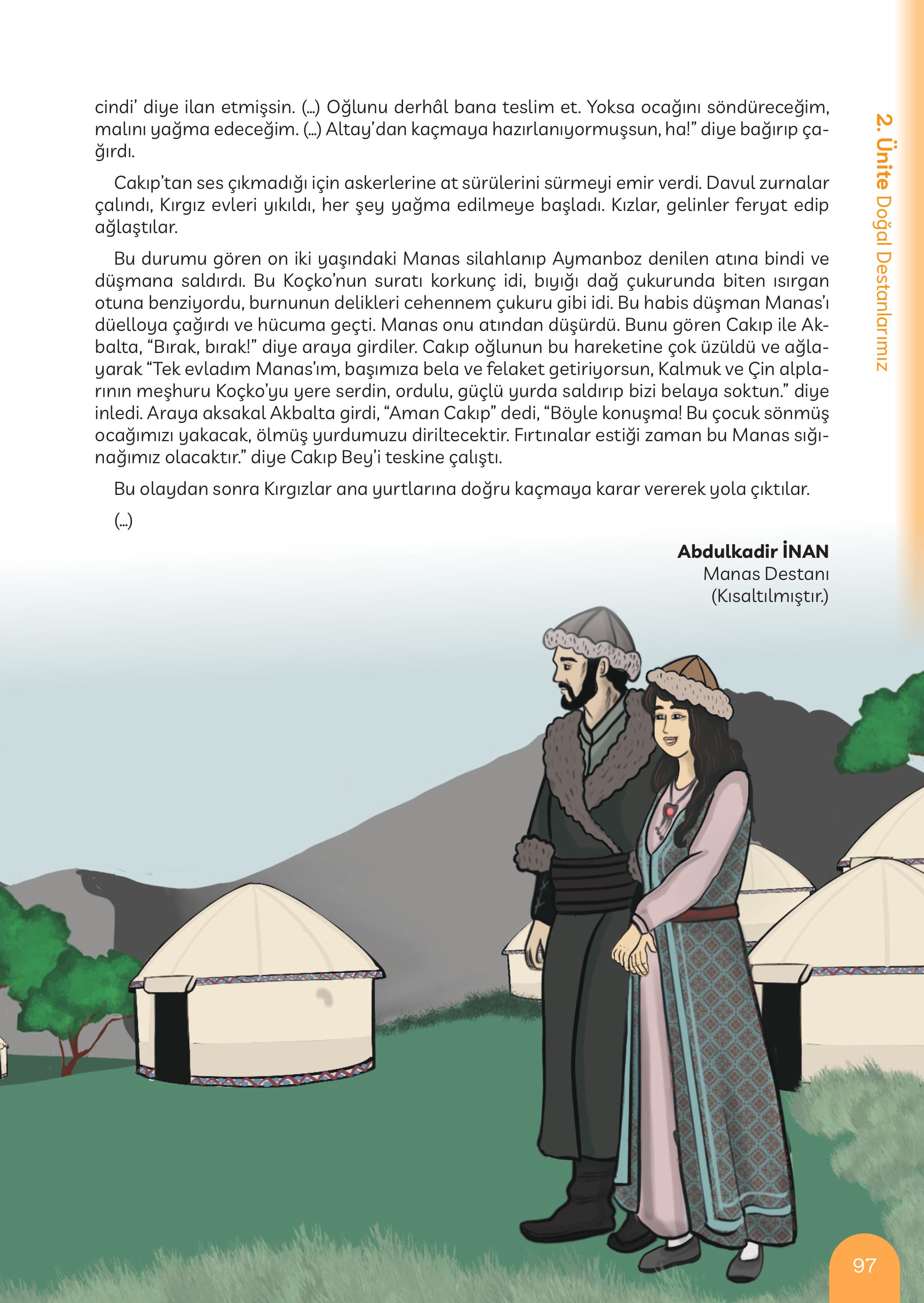 5. Sınıf Meb Yayınları Masal Ve Destanlarımız Ders Kitabı Sayfa 98 Cevapları