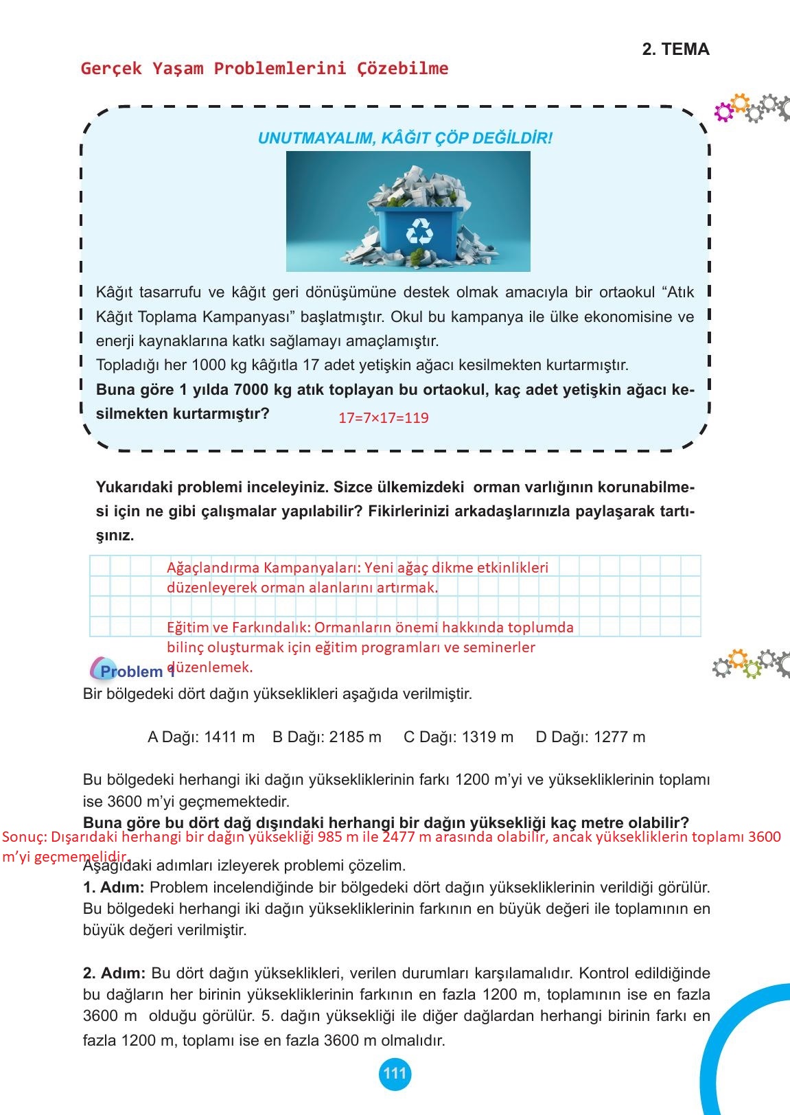 5. Sınıf Meb Yayınları Matematik Ders Kitabı 1. Kitap Sayfa 111 Cevapları 5. Sınıf Meb Yayınları Matematik Ders Kitabı 1. Kitap Sayfa 111 Cevapları