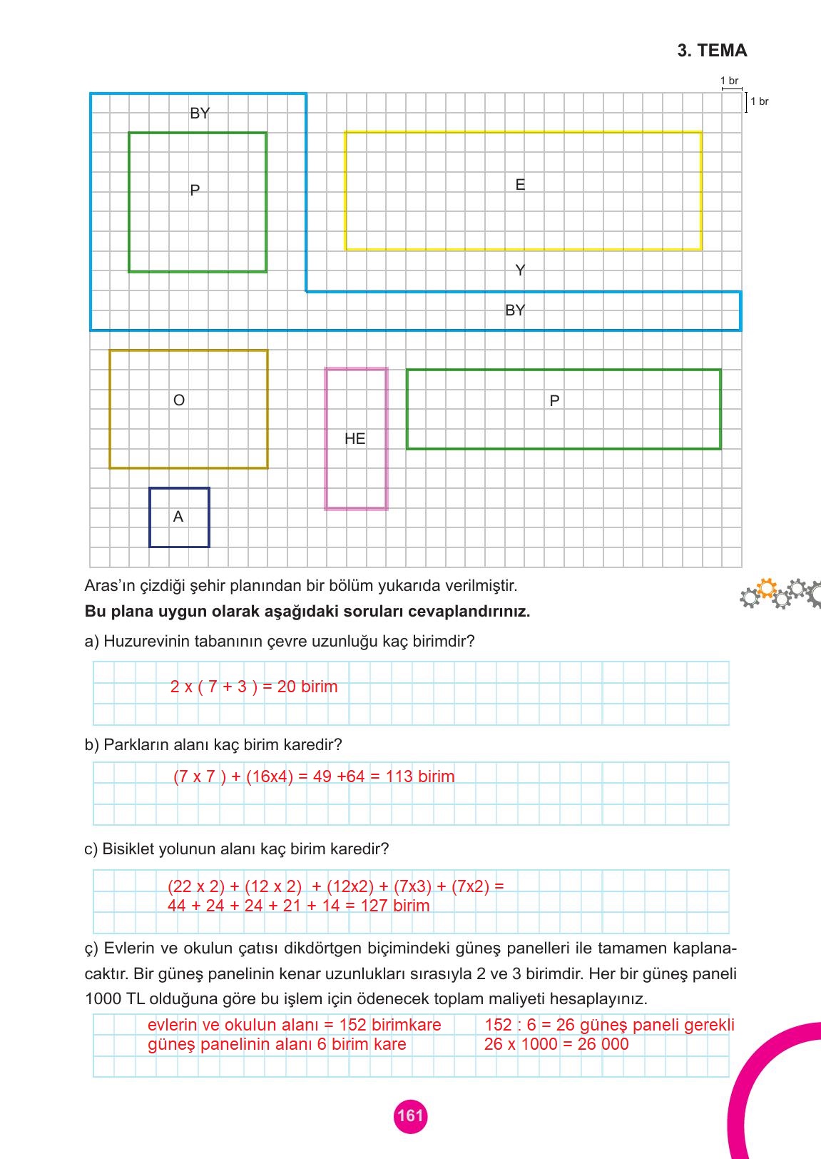 5. Sınıf Meb Yayınları Matematik Ders Kitabı 1. Kitap Sayfa 161 Cevapları