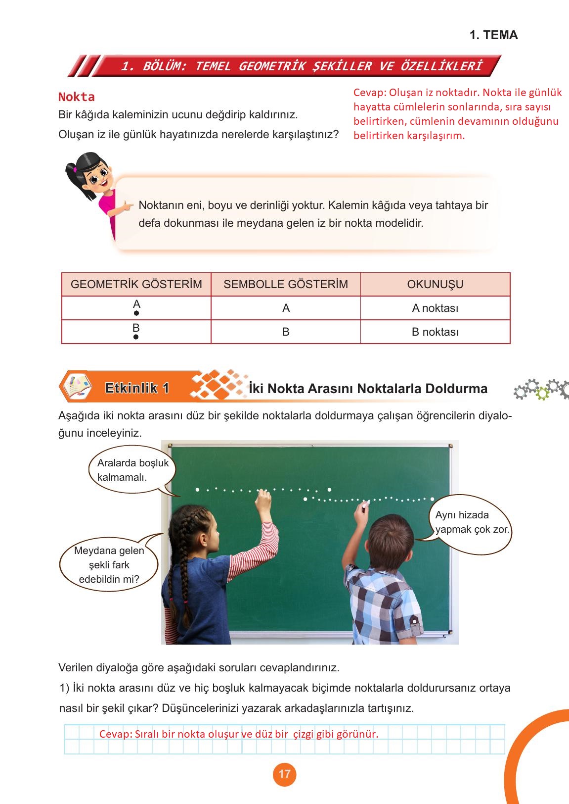 5. Sınıf Meb Yayınları Matematik Ders Kitabı 1. Kitap Sayfa 17 Cevapları