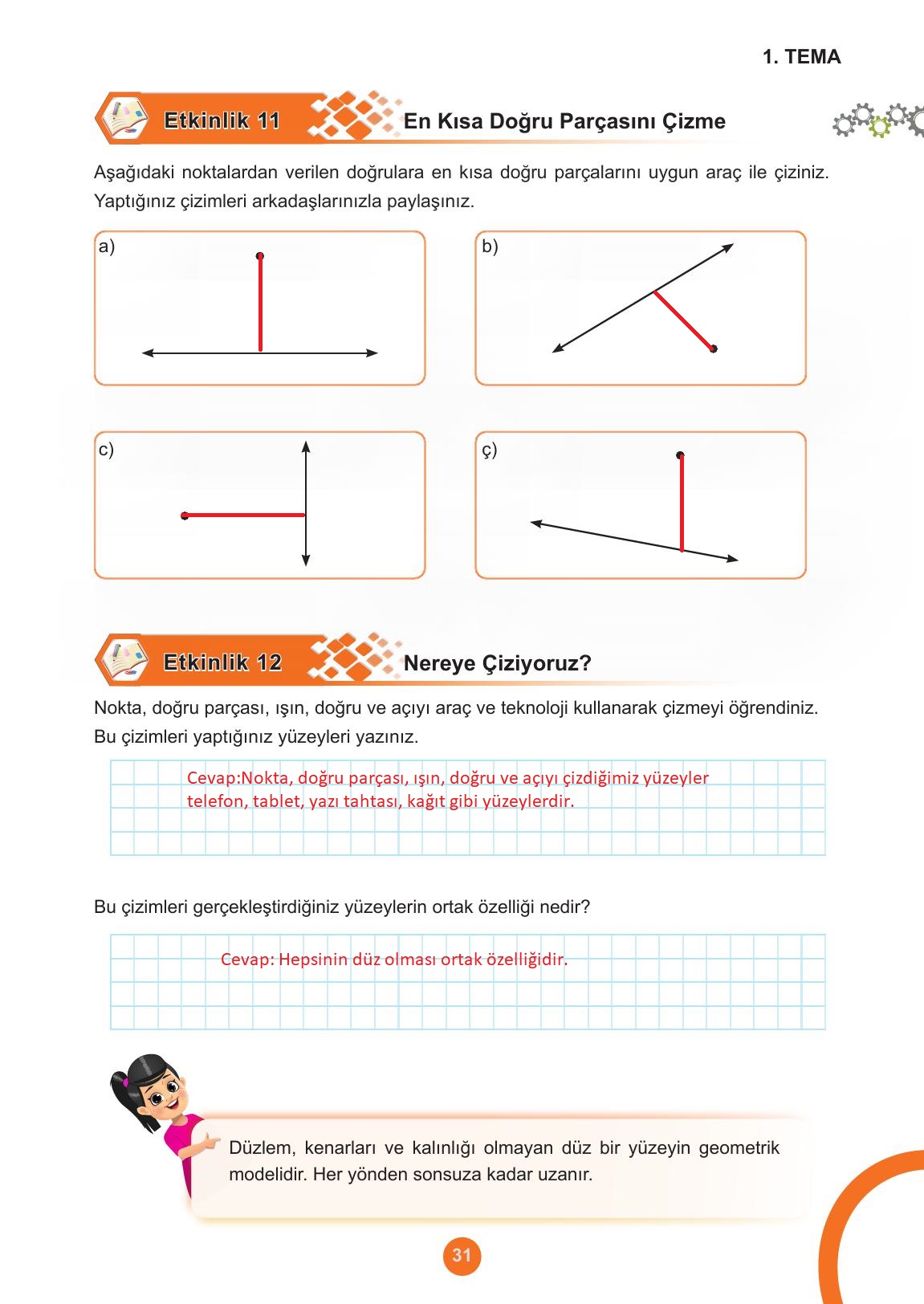5. Sınıf Meb Yayınları Matematik Ders Kitabı 1. Kitap Sayfa 31 Cevapları