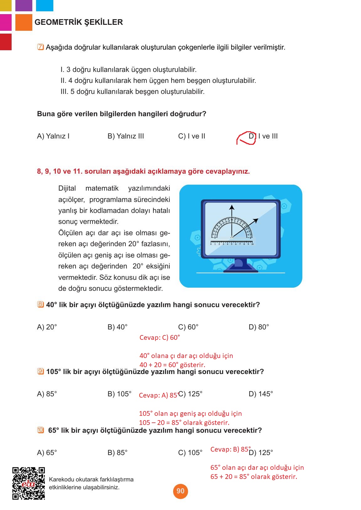 5. Sınıf Meb Yayınları Matematik Ders Kitabı 1. Kitap Sayfa 90 Cevapları 5. Sınıf Meb Yayınları Matematik Ders Kitabı 1. Kitap Sayfa 90 Cevapları