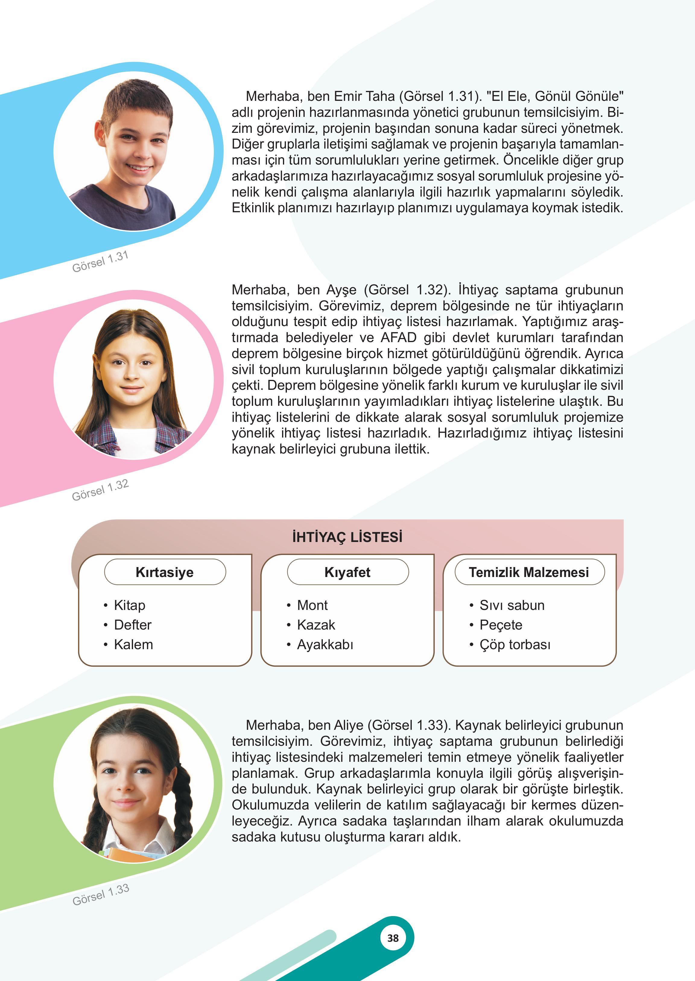 5. Sınıf Meb Yayınları Sosyal Bilgiler Ders Kitabı 1. Kitap Sayfa 38 Cevapları
