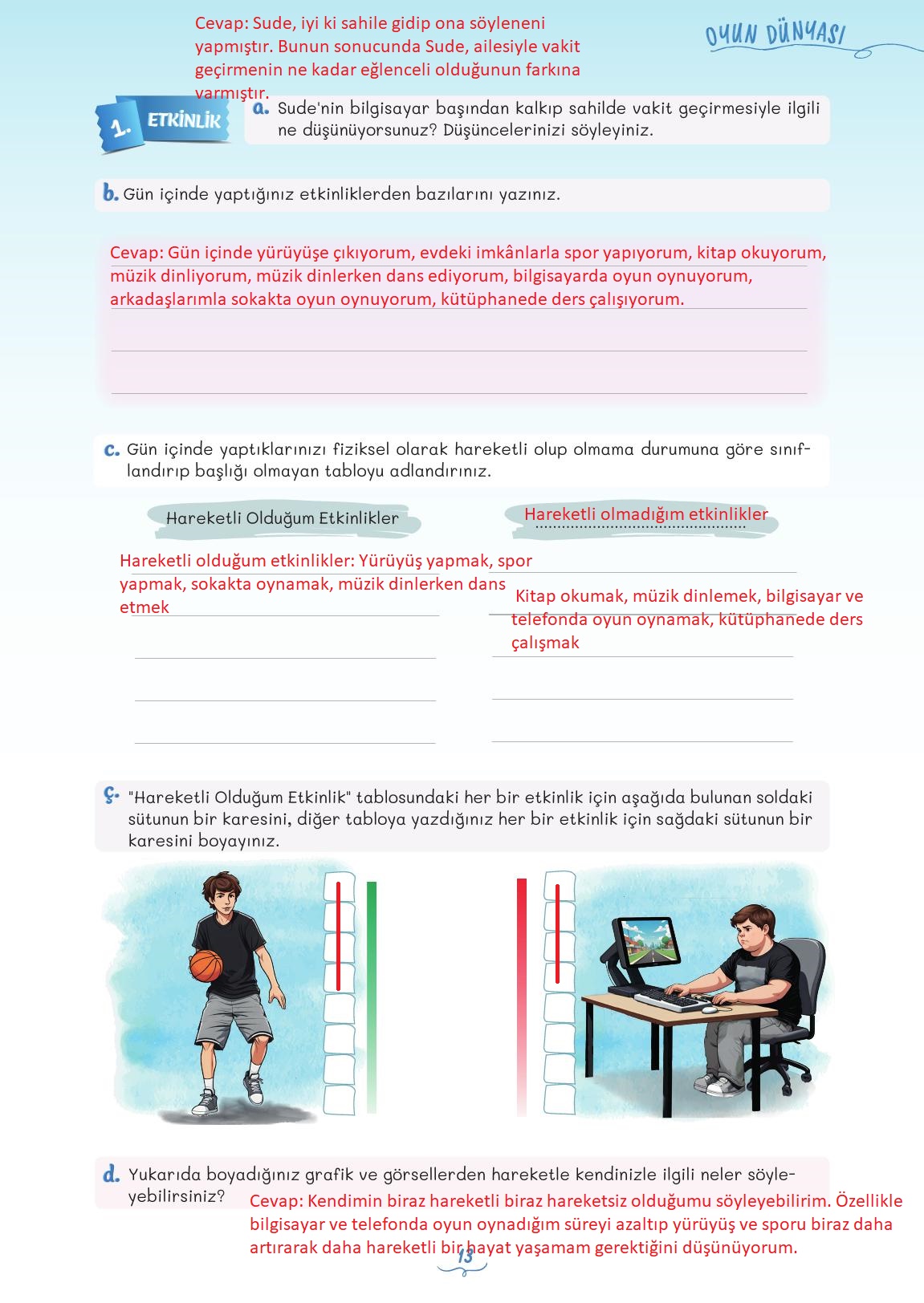 5. Sınıf Meb Yayınları Türkçe Ders Kitabı 1. Kitap Sayfa 13 Cevapları 5. Sınıf Meb Yayınları Türkçe Ders Kitabı 1. Kitap Sayfa 13 Cevapları