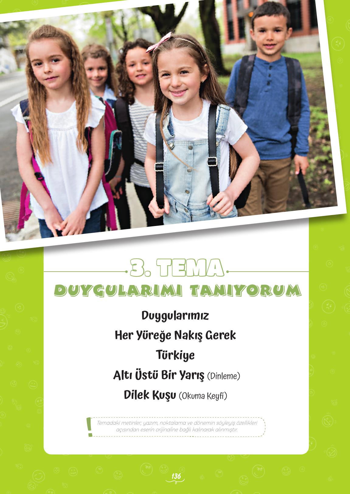 5. Sınıf Meb Yayınları Türkçe Ders Kitabı 1. Kitap Sayfa 136 Cevapları