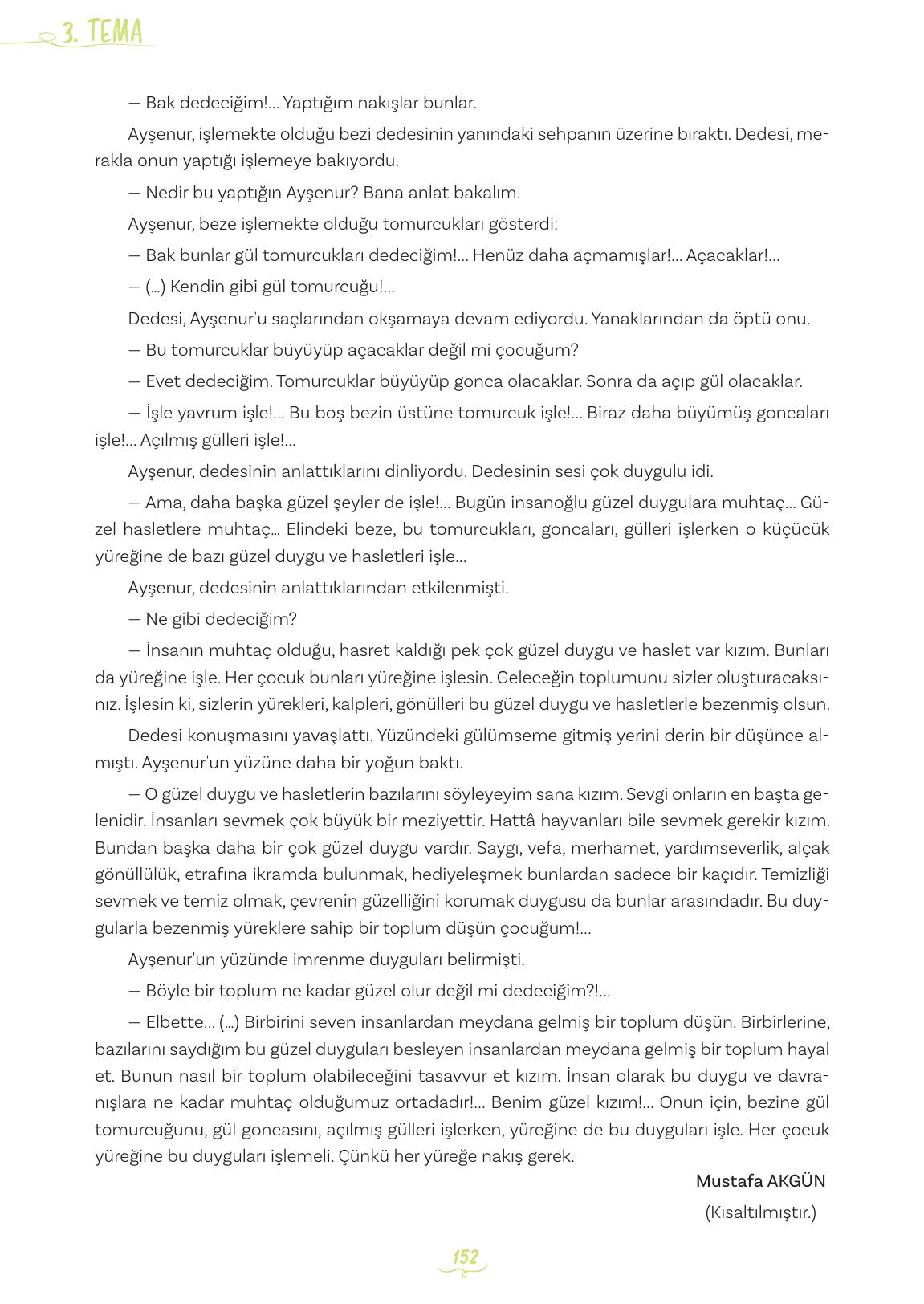 5. Sınıf Meb Yayınları Türkçe Ders Kitabı 1. Kitap Sayfa 152 Cevapları 5. Sınıf Meb Yayınları Türkçe Ders Kitabı 1. Kitap Sayfa 152 Cevapları