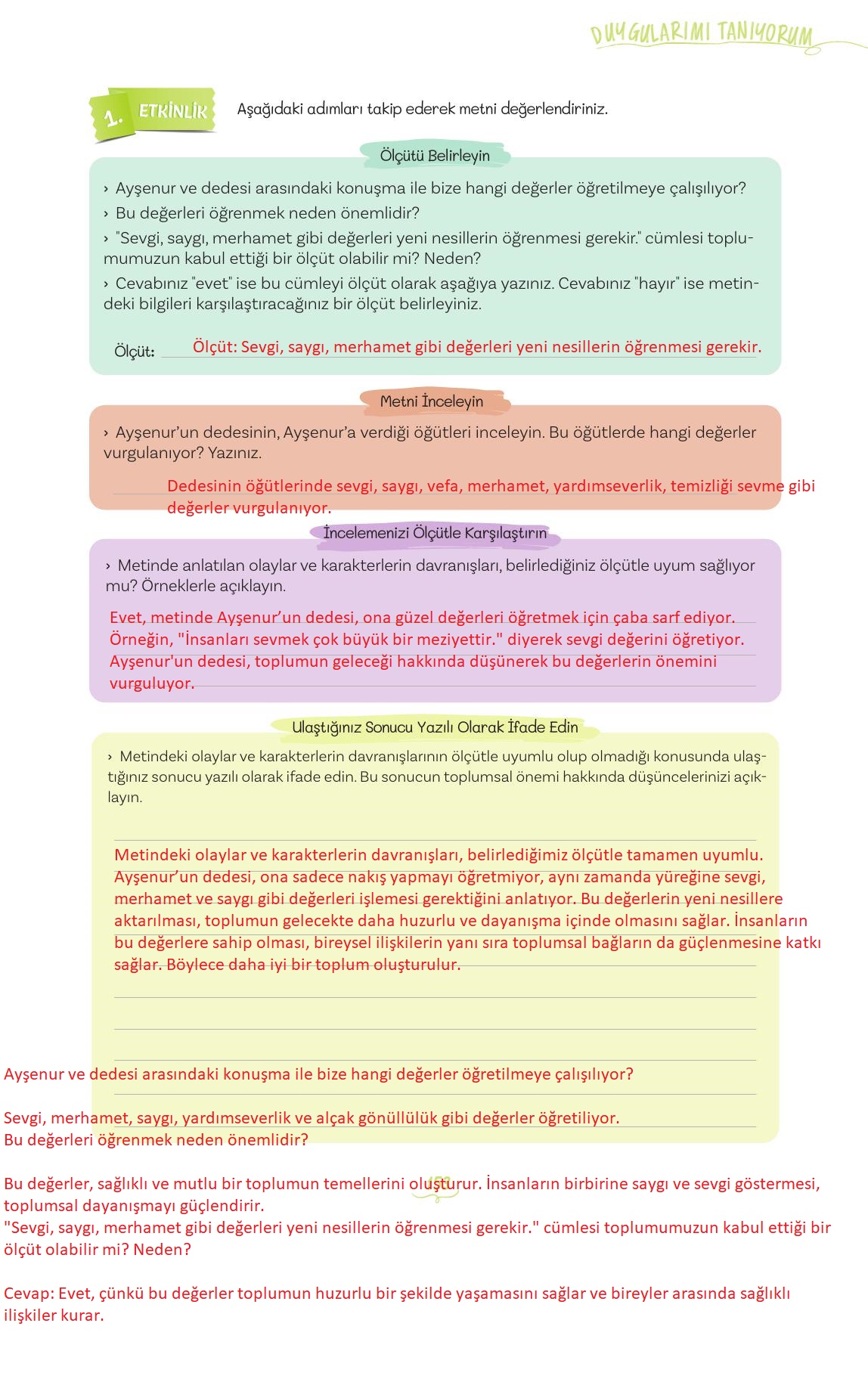 5. Sınıf Meb Yayınları Türkçe Ders Kitabı 1. Kitap Sayfa 153 Cevapları 5. Sınıf Meb Yayınları Türkçe Ders Kitabı 1. Kitap Sayfa 153 Cevapları