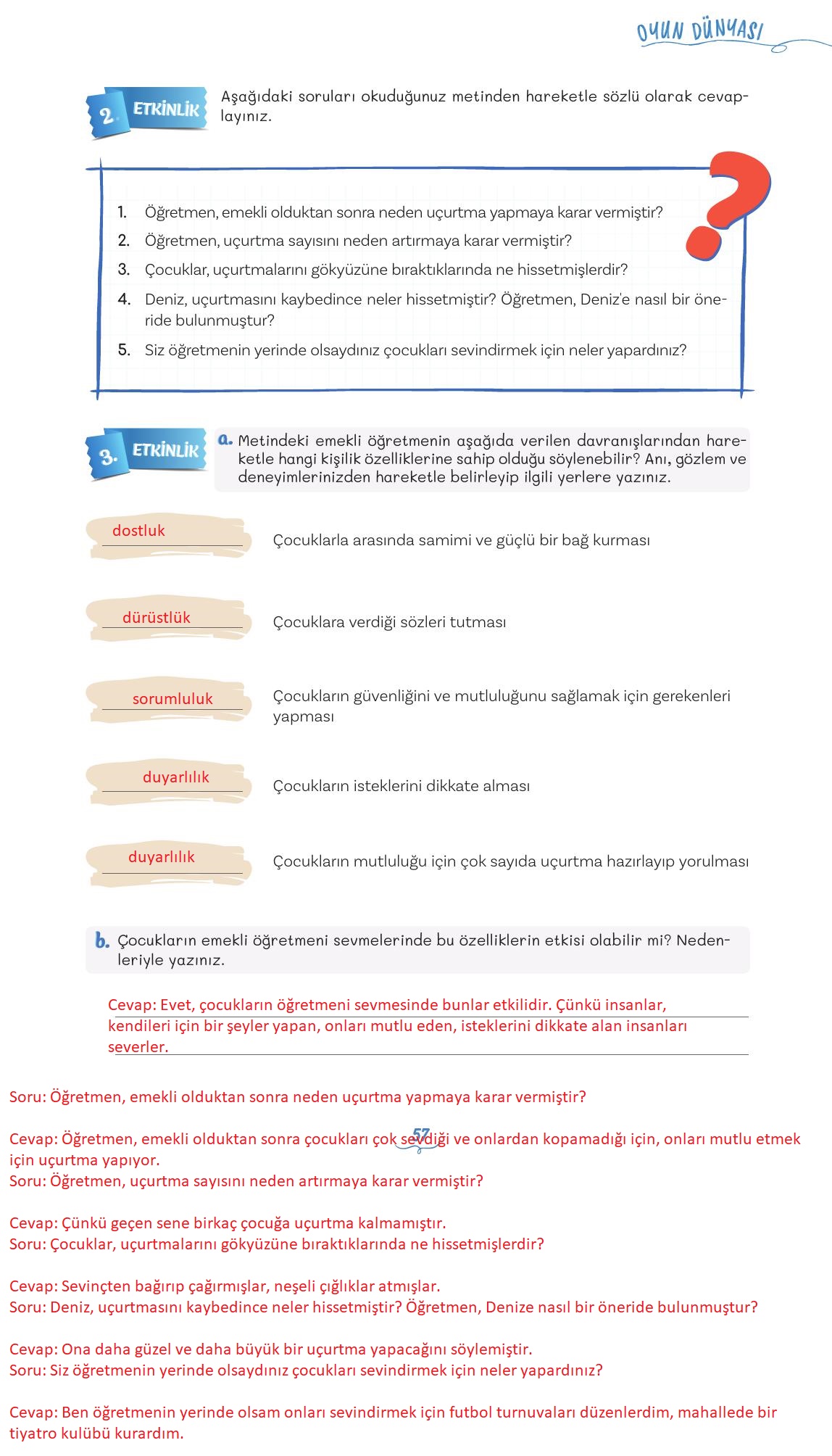 5. Sınıf Meb Yayınları Türkçe Ders Kitabı 1. Kitap Sayfa 57 Cevapları 5. Sınıf Meb Yayınları Türkçe Ders Kitabı 1. Kitap Sayfa 57 Cevapları