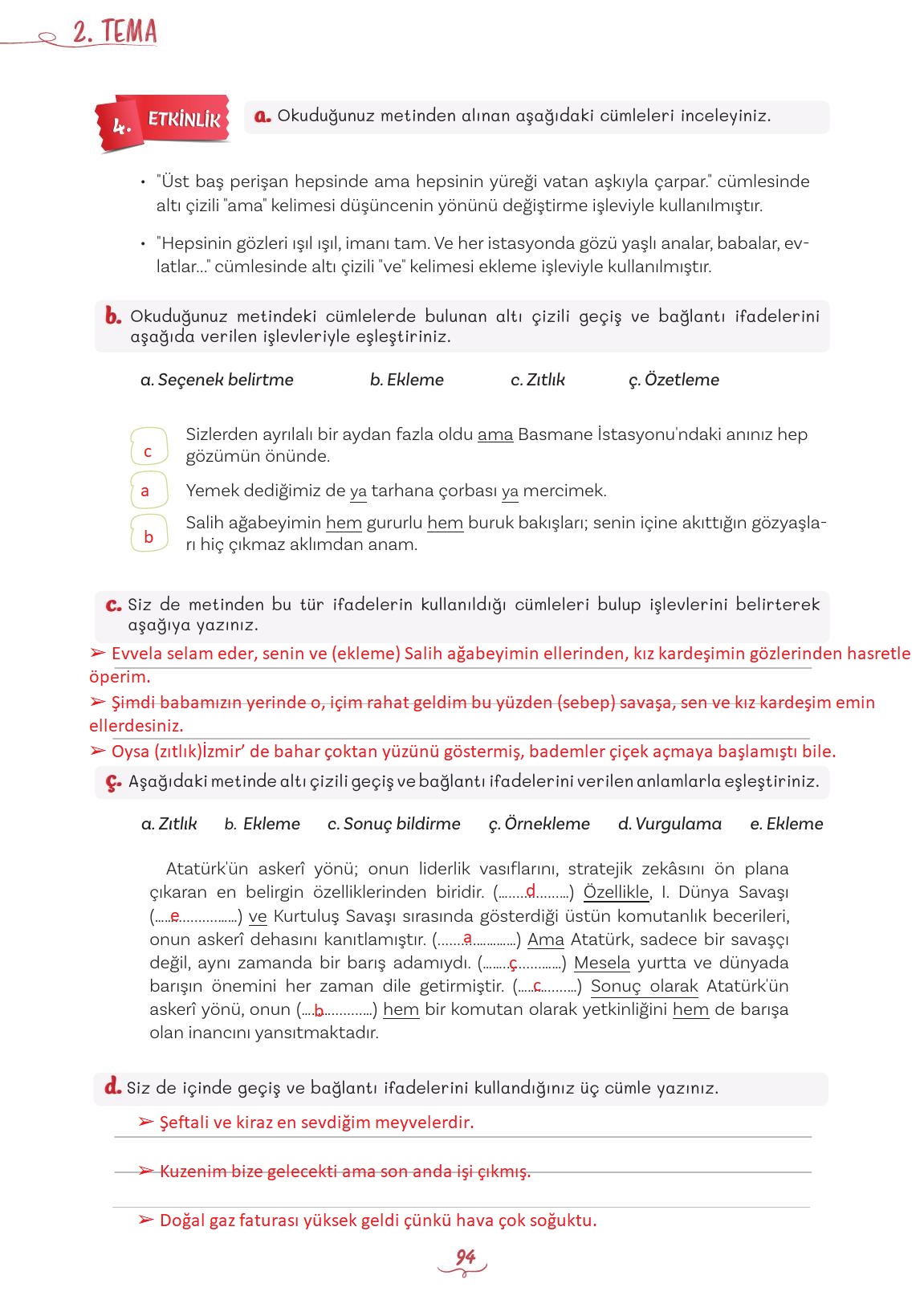 5. Sınıf Meb Yayınları Türkçe Ders Kitabı 1. Kitap Sayfa 94 Cevapları 5. Sınıf Meb Yayınları Türkçe Ders Kitabı 1. Kitap Sayfa 94 Cevapları