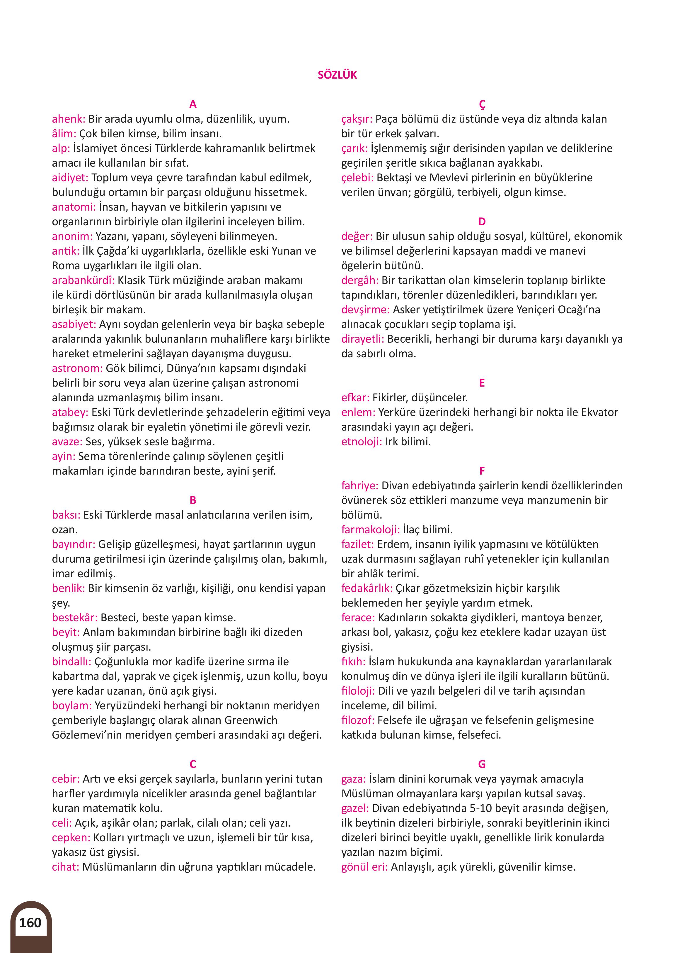 6. Sınıf Meb Yayınları Kültür Ve Medeniyetimize Yön Verenler Ders Kitabı 1. Kitap Sayfa 161 Cevapları