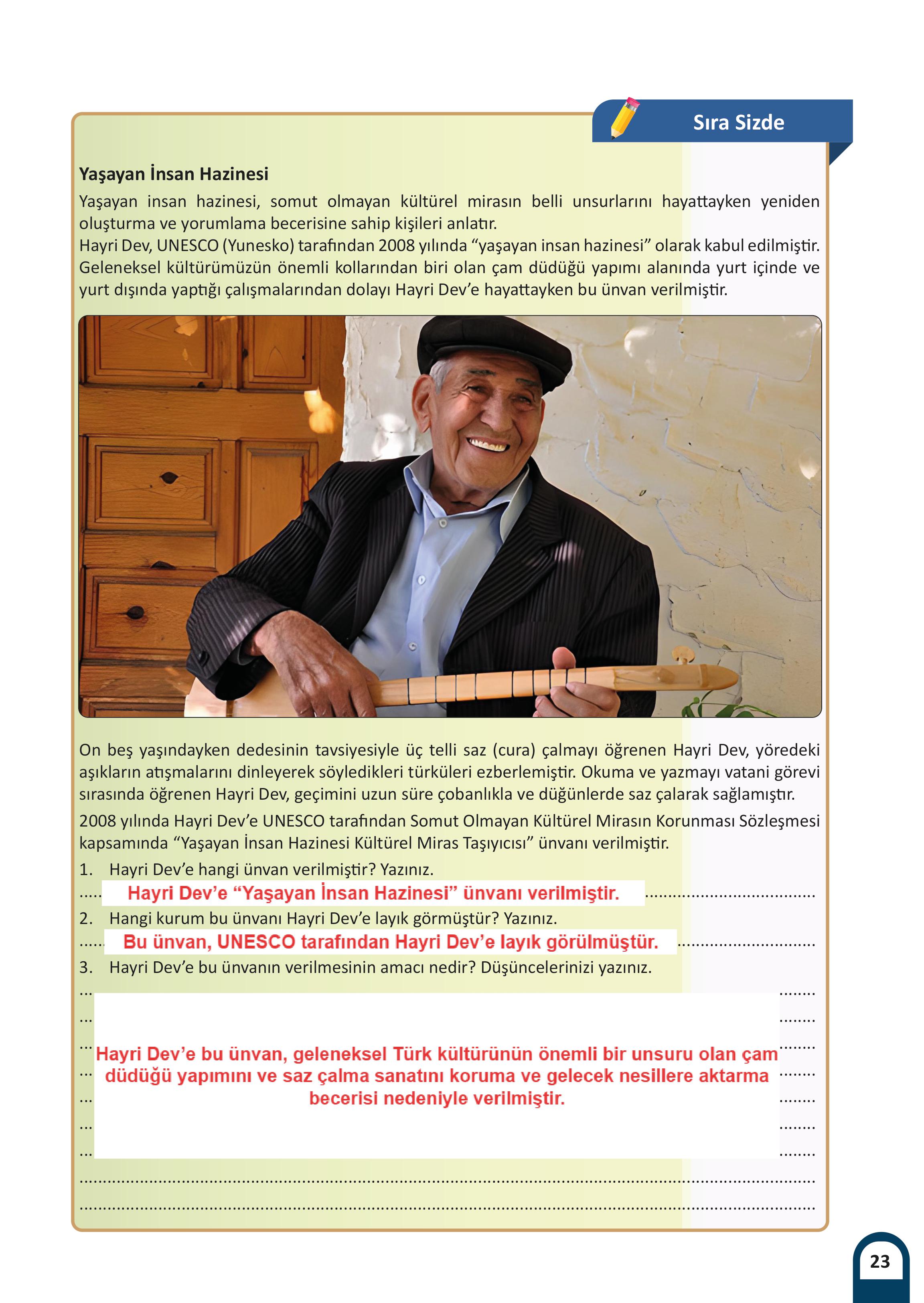 6. Sınıf Meb Yayınları Kültür Ve Medeniyetimize Yön Verenler Ders Kitabı 1. Kitap Sayfa 24 Cevapları