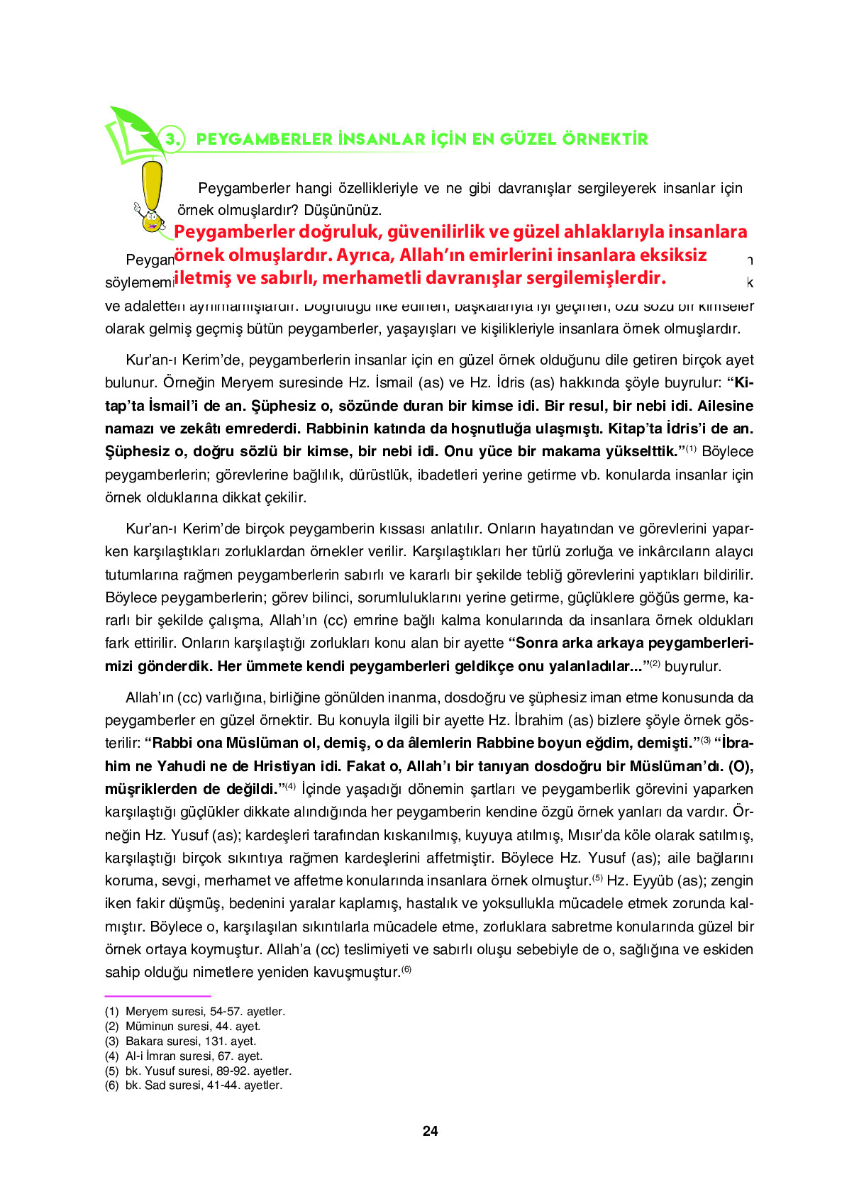6. Sınıf Sdr İpekyolu Yayıncılık Din Kültürü Ve Ahlak Bilgisi Ders Kitabı Sayfa 24 Cevapları 6. Sınıf Sdr İpekyolu Yayıncılık Din Kültürü Ve Ahlak Bilgisi Ders Kitabı Sayfa 24 Cevapları
