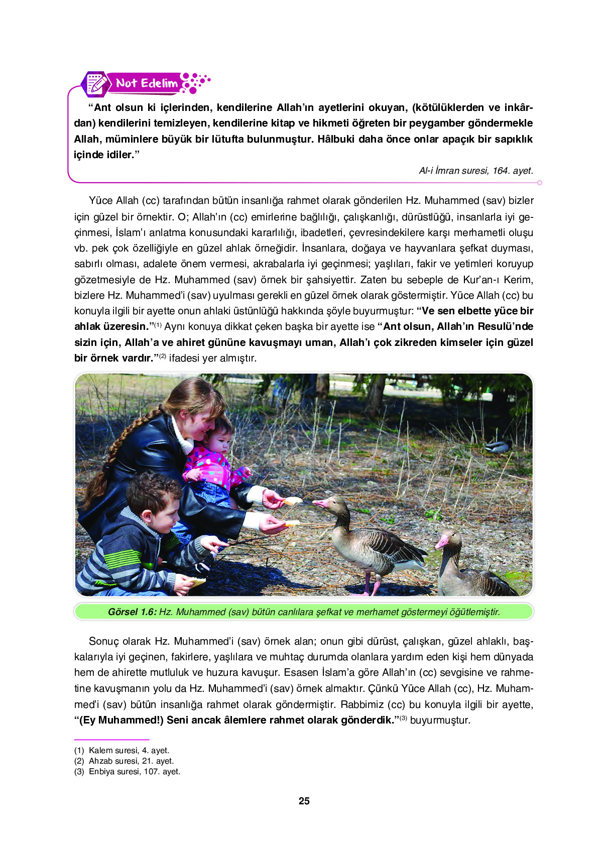 6. Sınıf Sdr İpekyolu Yayıncılık Din Kültürü Ve Ahlak Bilgisi Ders Kitabı Sayfa 25 Cevapları