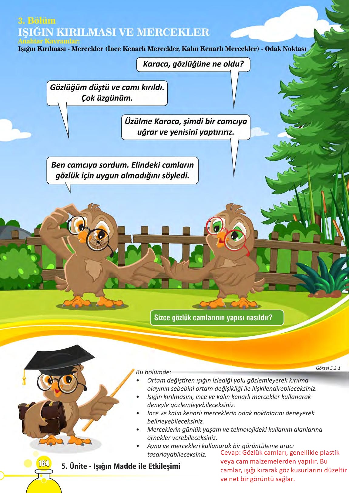 7. Sınıf Meb Yayınları Fen Bilimleri Ders Kitabı Sayfa 164 Cevapları 7. Sınıf Meb Yayınları Fen Bilimleri Ders Kitabı Sayfa 164 Cevapları