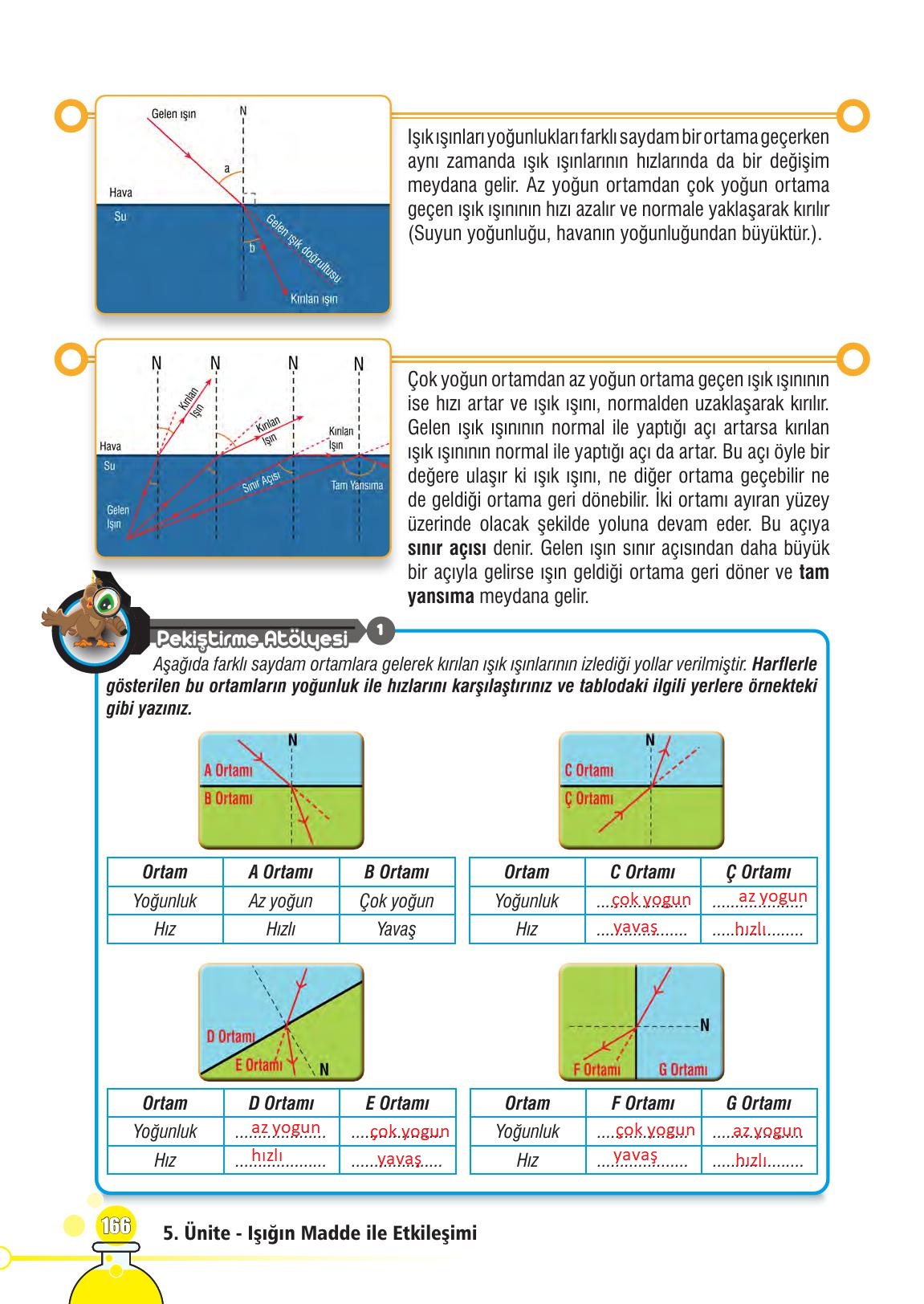 7. Sınıf Meb Yayınları Fen Bilimleri Ders Kitabı Sayfa 166 Cevapları 7. Sınıf Meb Yayınları Fen Bilimleri Ders Kitabı Sayfa 166 Cevapları