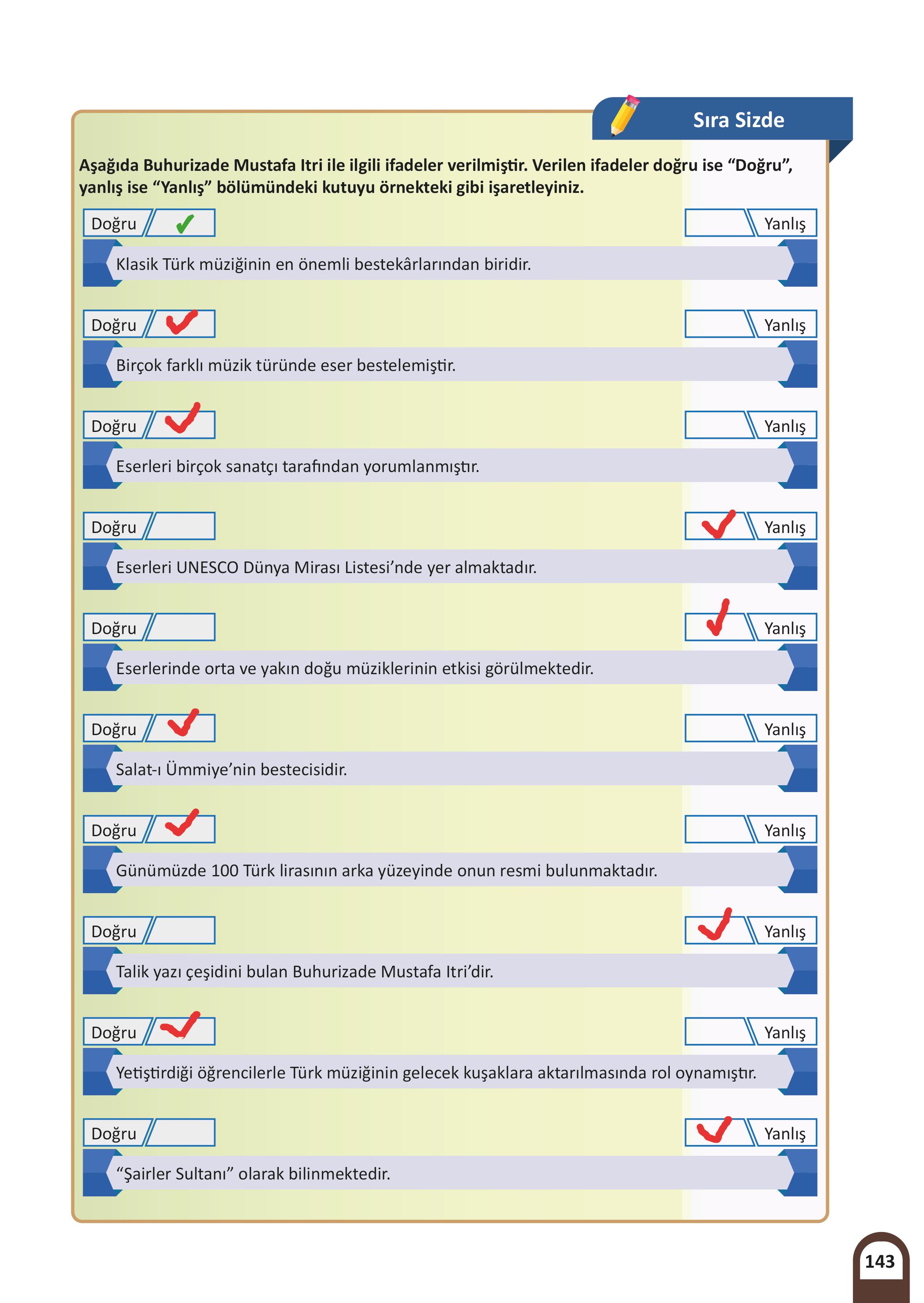 7. Sınıf Meb Yayınları Kültür Ve Medeniyetimize Yön Verenler Ders Kitabı 1. Kitap Sayfa 144 Cevapları