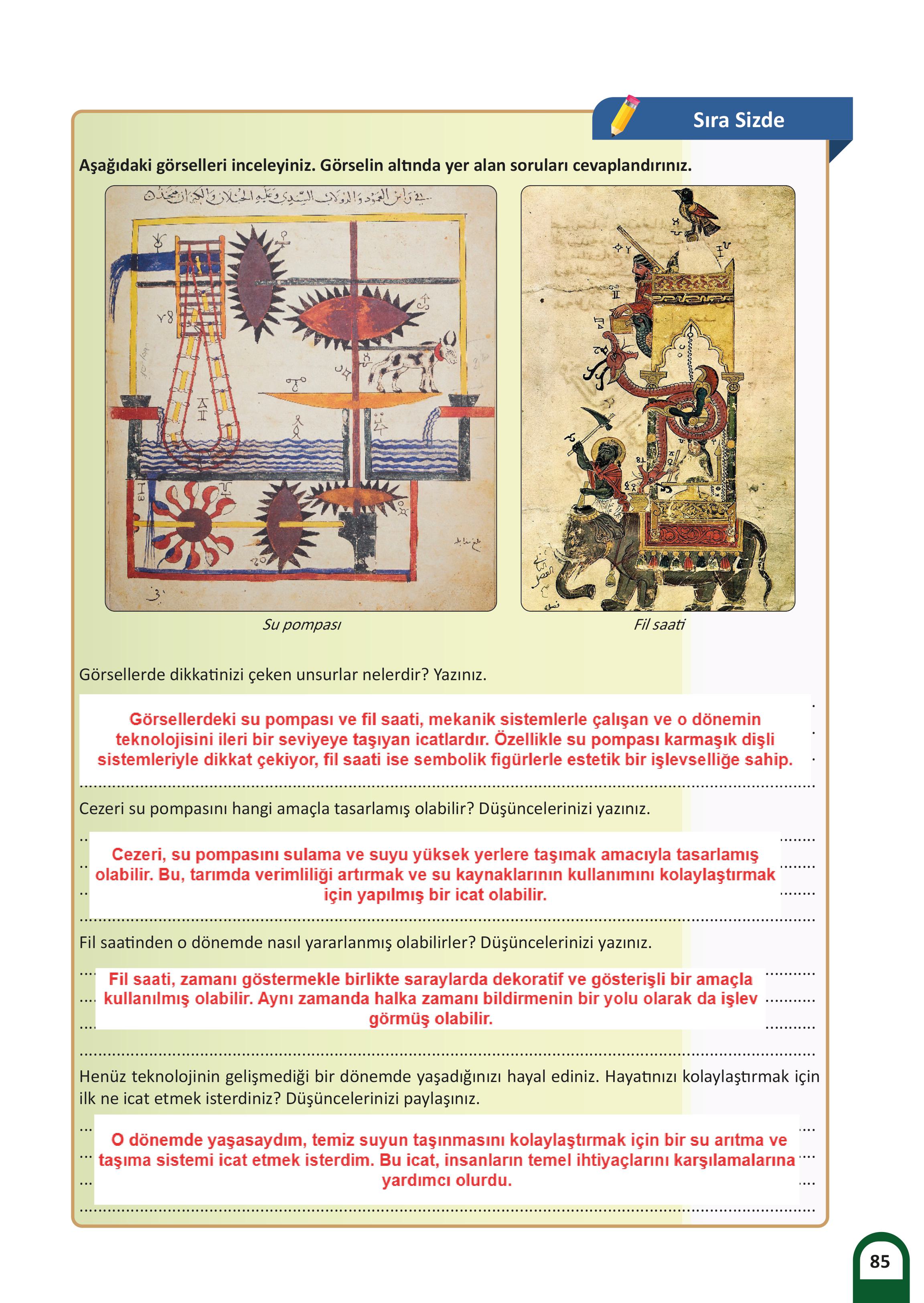 7. Sınıf Meb Yayınları Kültür Ve Medeniyetimize Yön Verenler Ders Kitabı 1. Kitap Sayfa 86 Cevapları