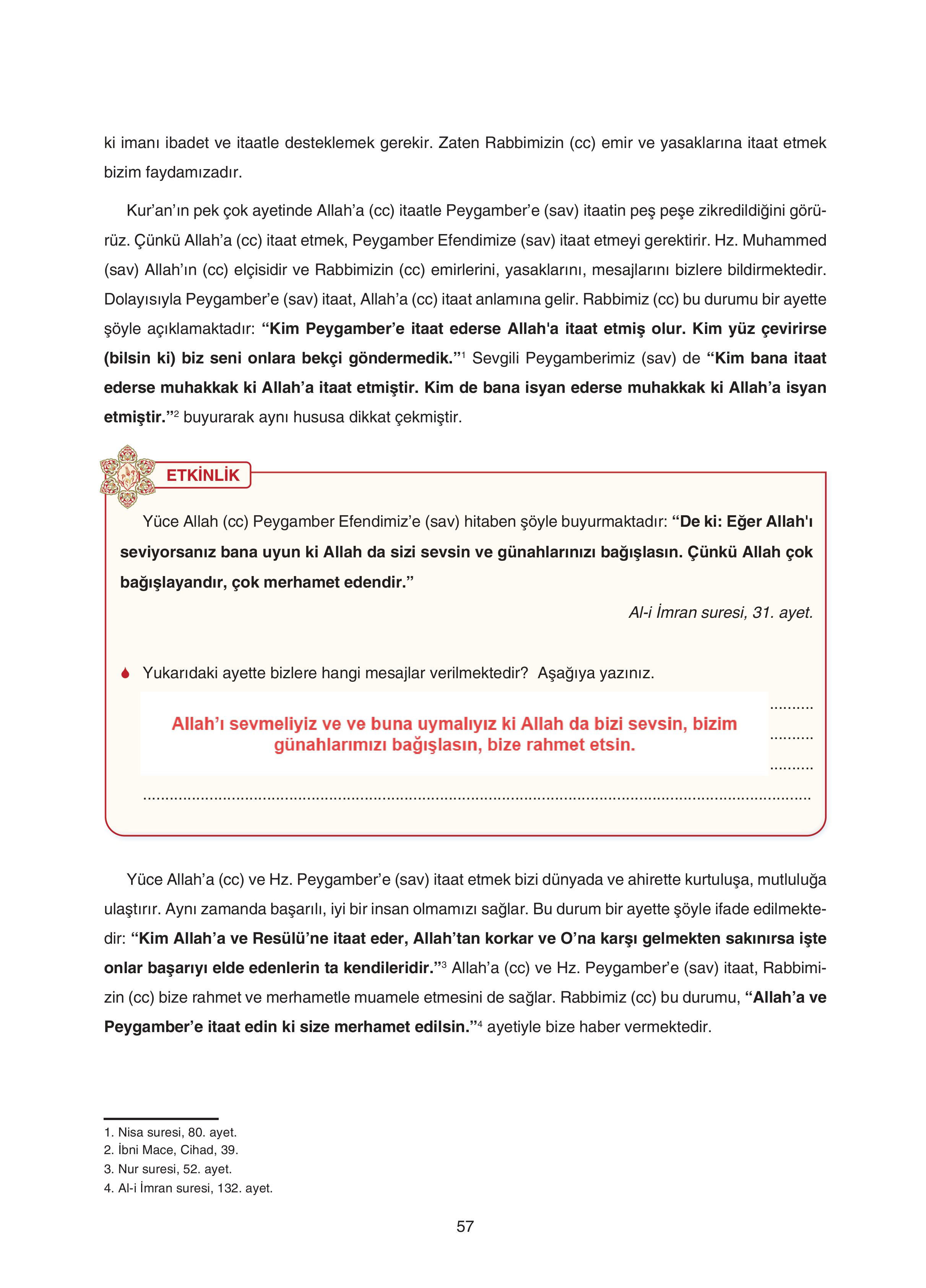 7. Sınıf Sdr Yayıncılık Kuran-ı Kerim Ders Kitabı Sayfa 57 Cevapları 7. Sınıf Sdr Yayıncılık Kuran-ı Kerim Ders Kitabı Sayfa 57 Cevapları