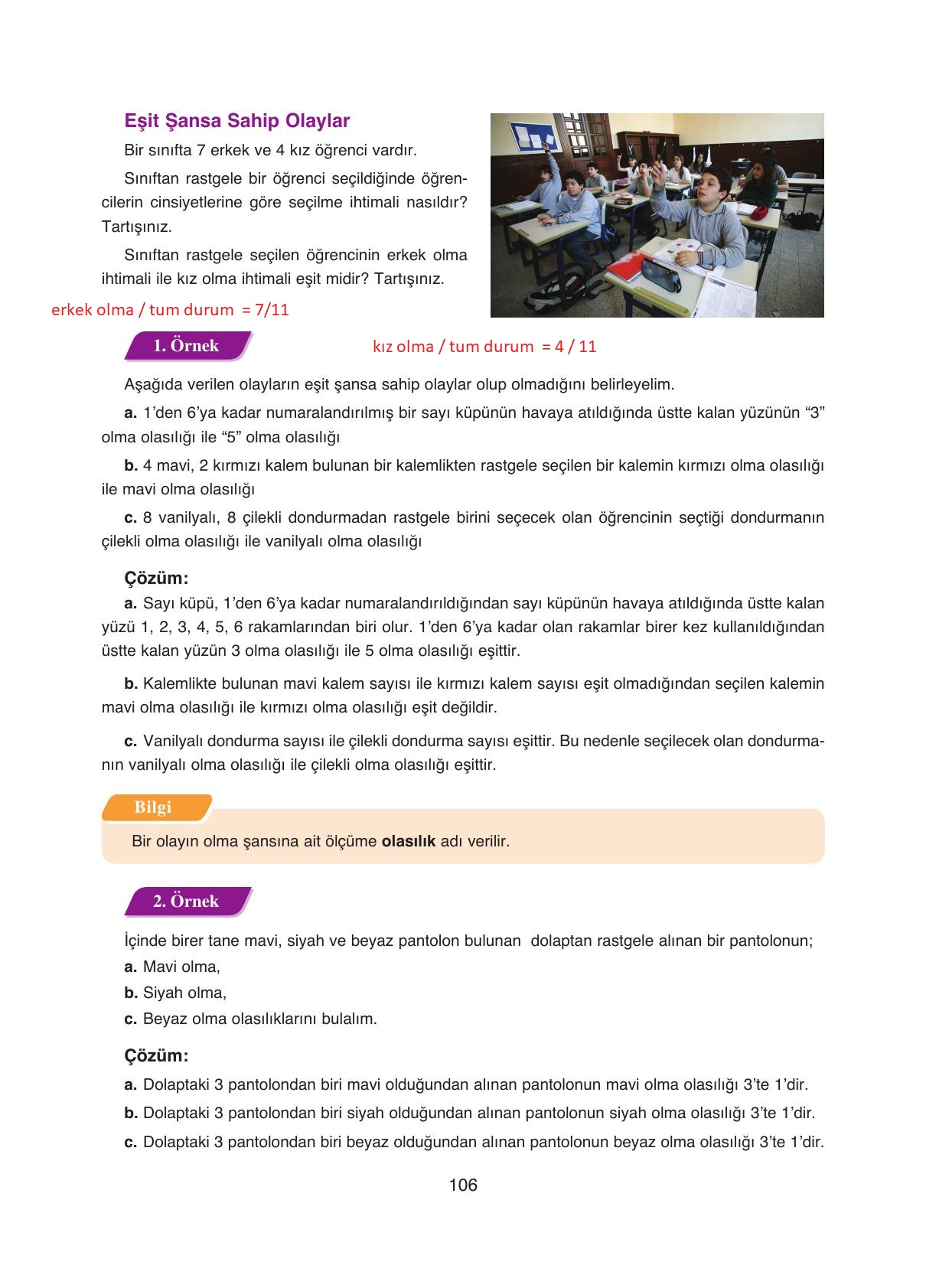 8. Sınıf Ada Yayıncılık Matematik Ders Kitabı Sayfa 106 Cevapları 8. Sınıf Ada Yayıncılık Matematik Ders Kitabı Sayfa 106 Cevapları