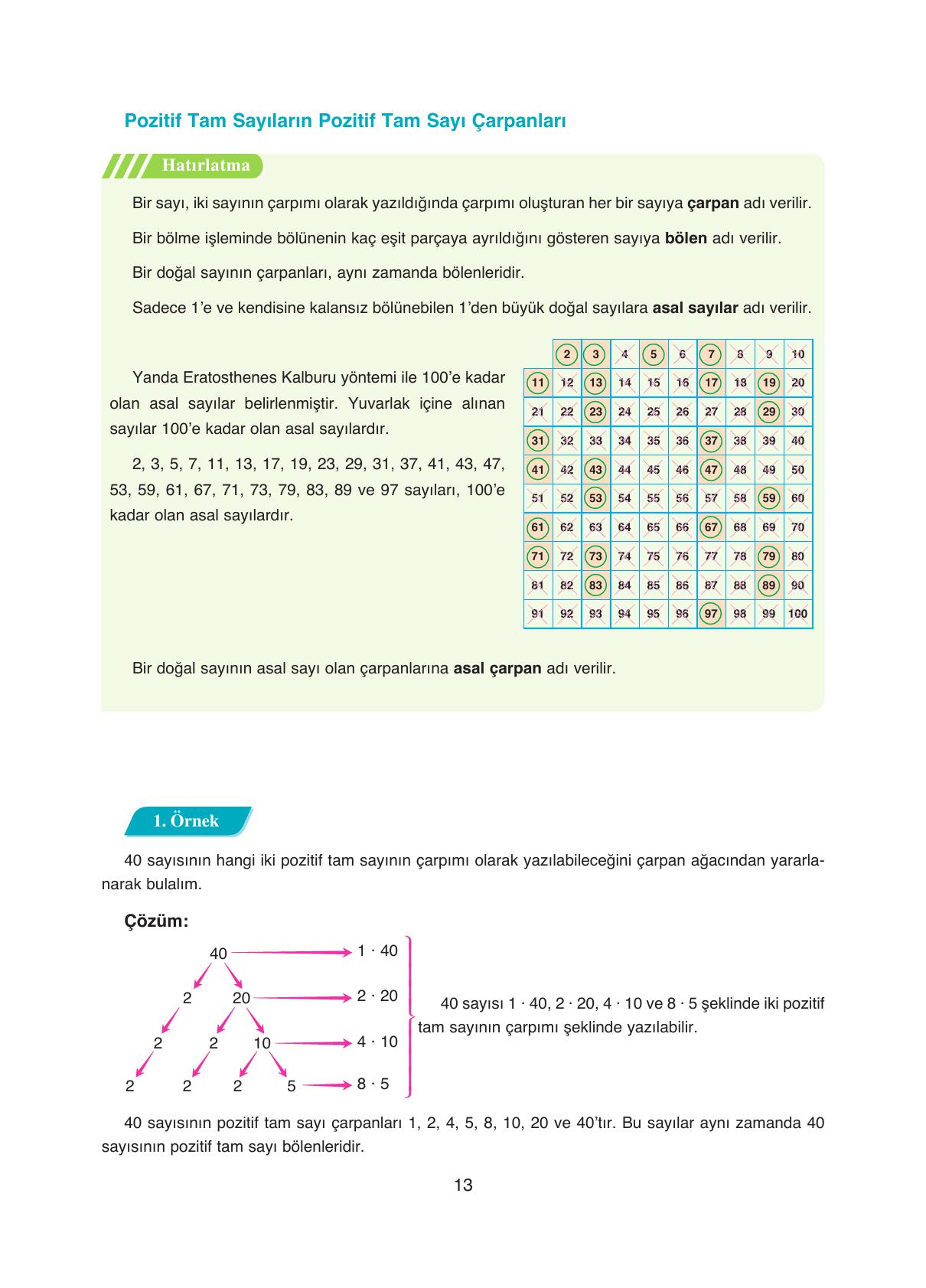 8. Sınıf Ada Yayıncılık Matematik Ders Kitabı Sayfa 13 Cevapları