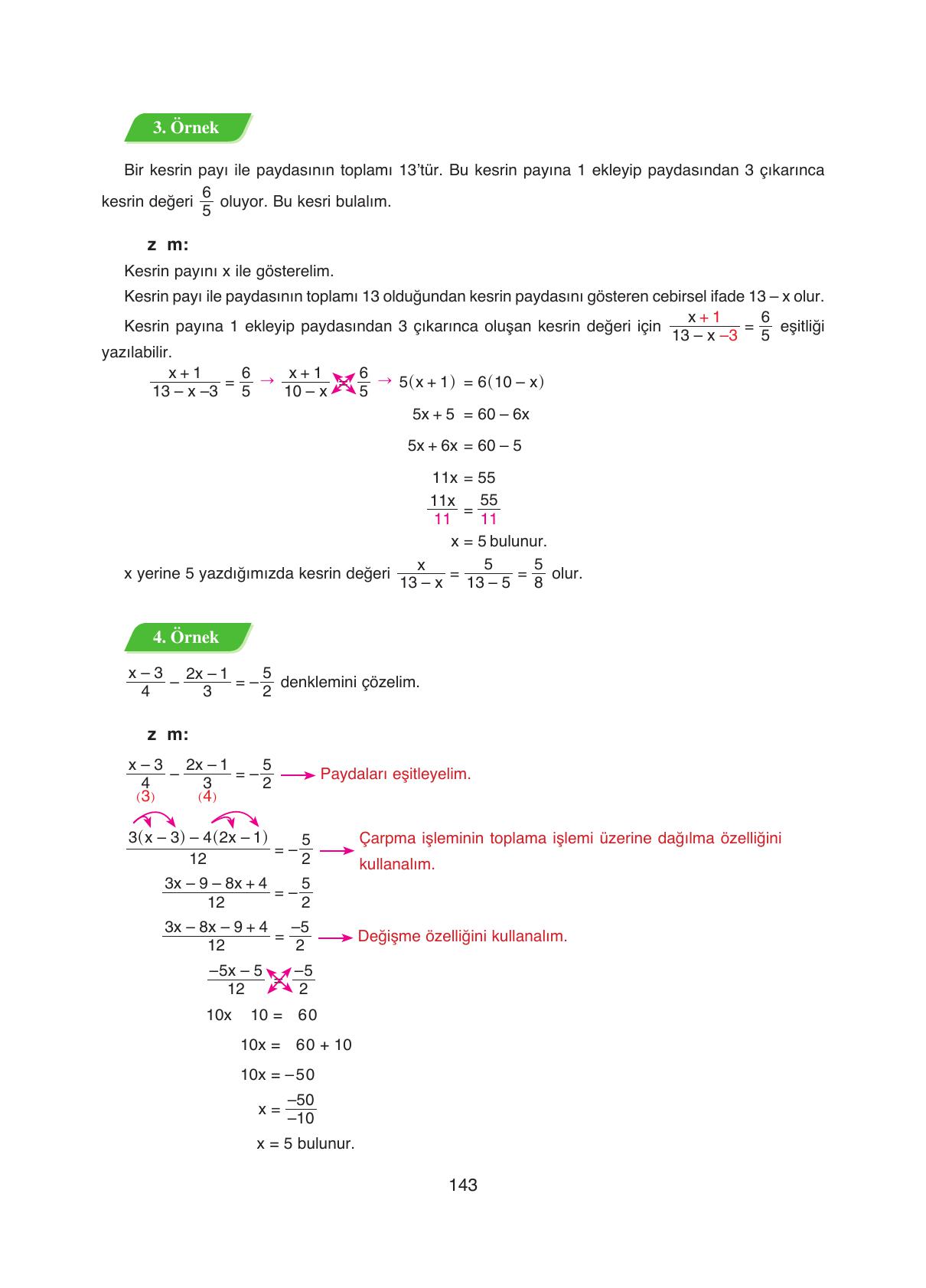 8. Sınıf Ada Yayıncılık Matematik Ders Kitabı Sayfa 143 Cevapları 8. Sınıf Ada Yayıncılık Matematik Ders Kitabı Sayfa 143 Cevapları