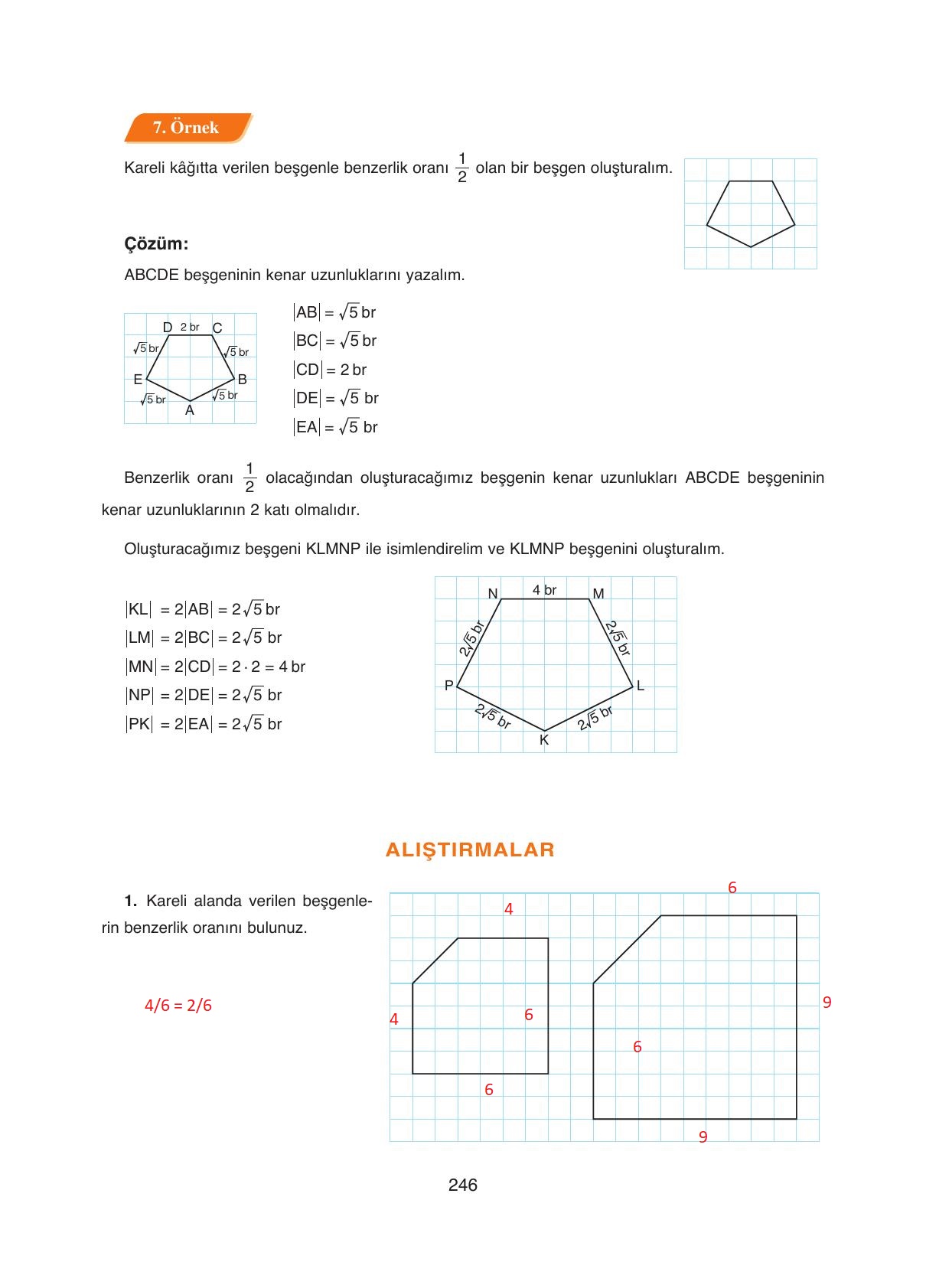 8. Sınıf Ada Yayıncılık Matematik Ders Kitabı Sayfa 246 Cevapları