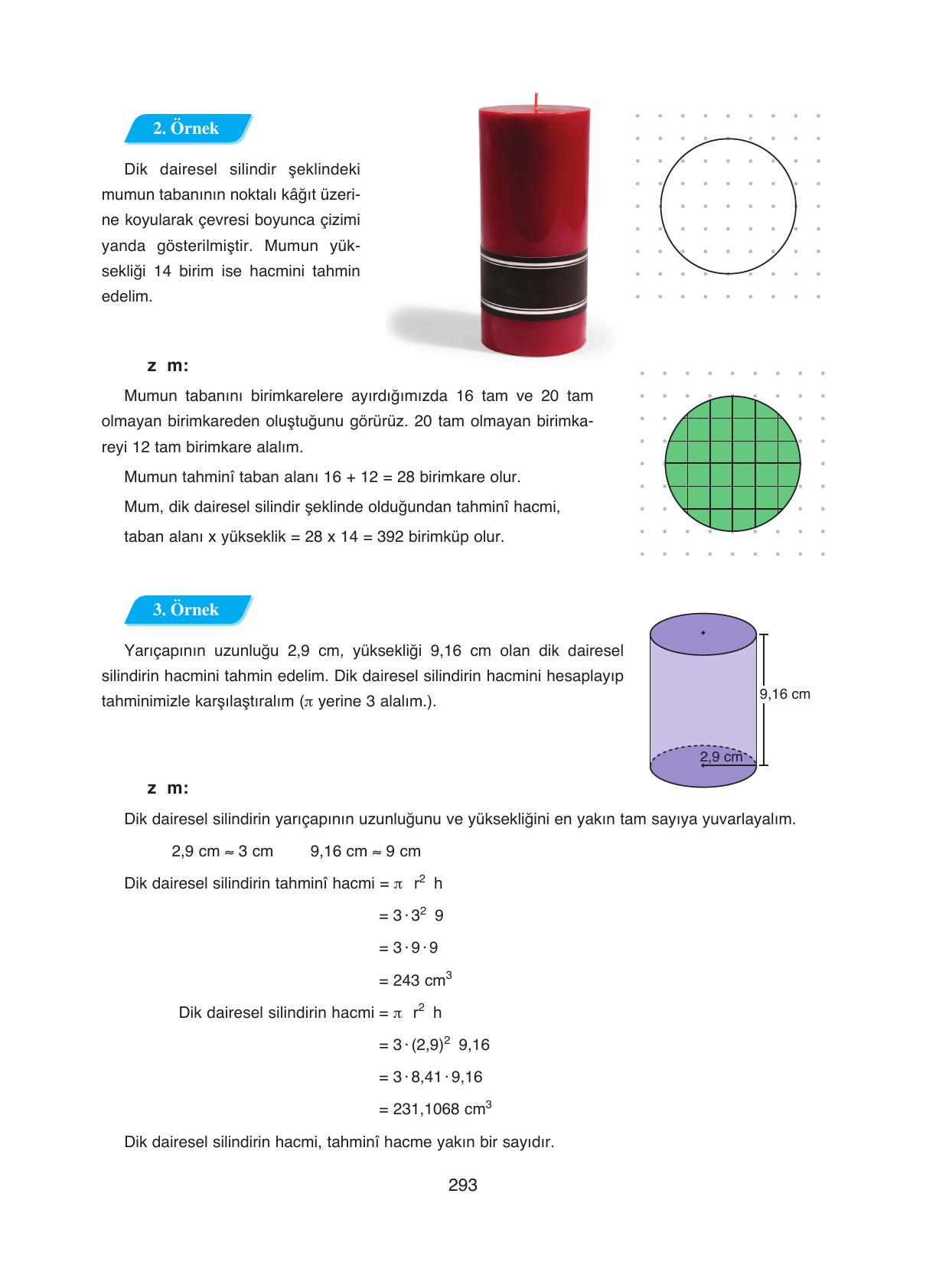 8. Sınıf Ada Yayıncılık Matematik Ders Kitabı Sayfa 293 Cevapları 8. Sınıf Ada Yayıncılık Matematik Ders Kitabı Sayfa 293 Cevapları