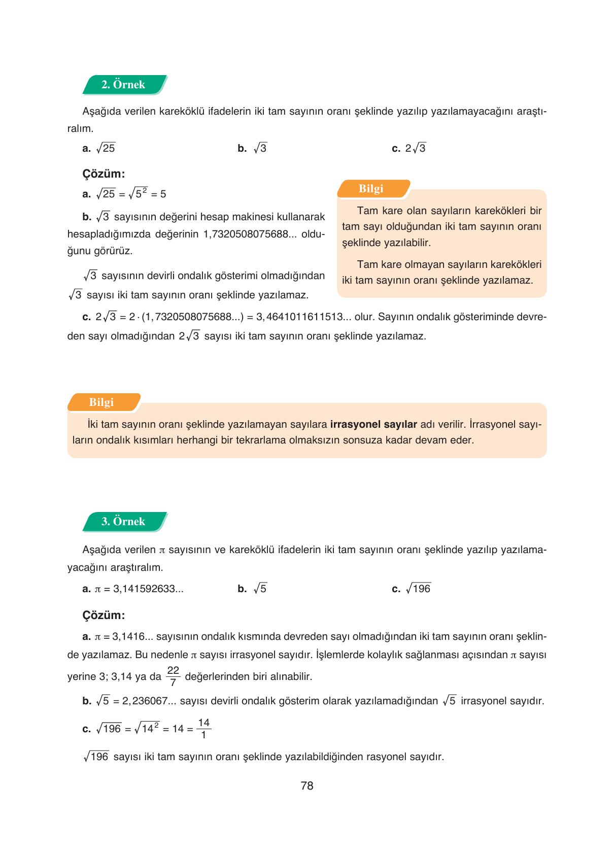 8. Sınıf Ada Yayıncılık Matematik Ders Kitabı Sayfa 78 Cevapları 8. Sınıf Ada Yayıncılık Matematik Ders Kitabı Sayfa 78 Cevapları